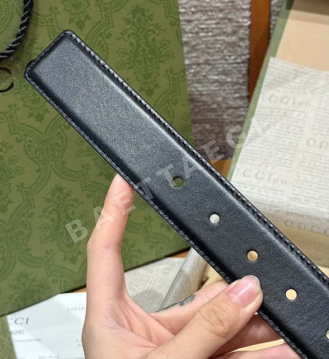 구찌 소가죽 버클 벨트 상세 이미지 7