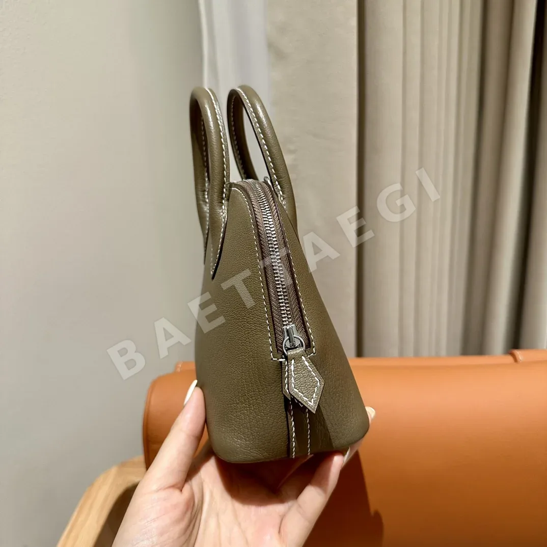 에르메스 볼리드 21 cm 염소가죽 가방 상세 이미지 3