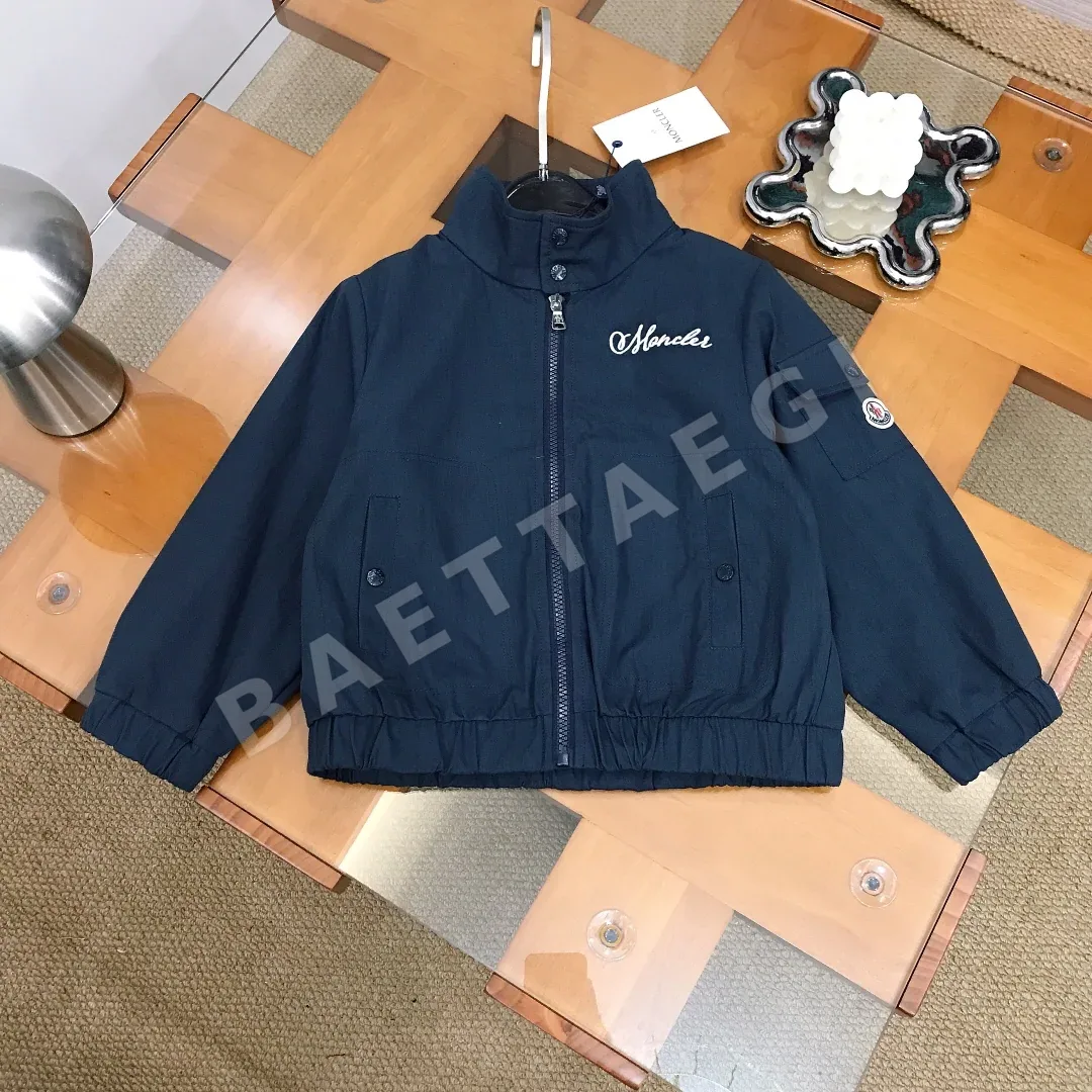 몽클레르 메시 스탠드 카라 키즈 자켓 상세 이미지 1
