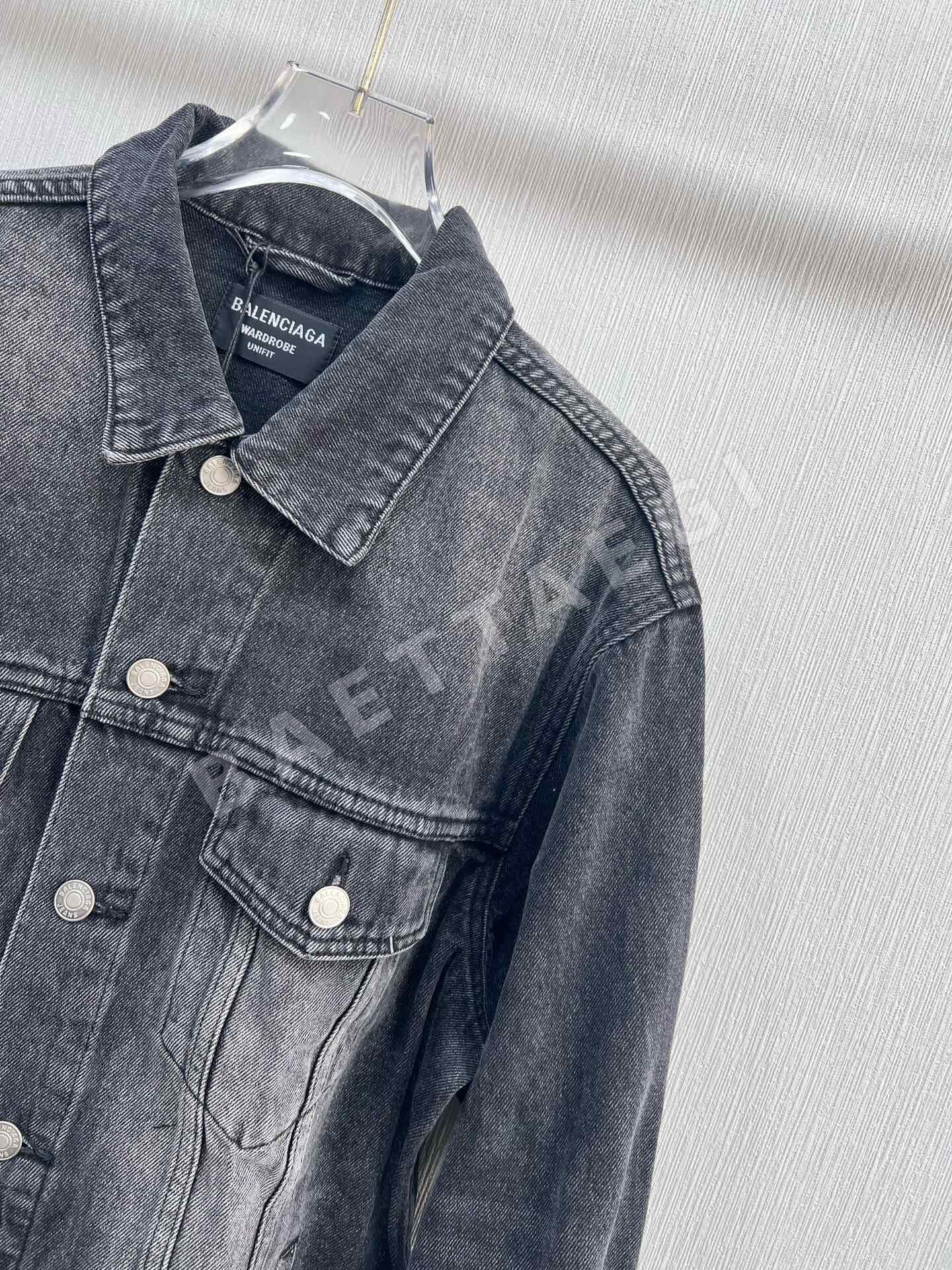 발렌시아가 빈티지 자수 컬러 블록 데님 자켓 상세 이미지 4