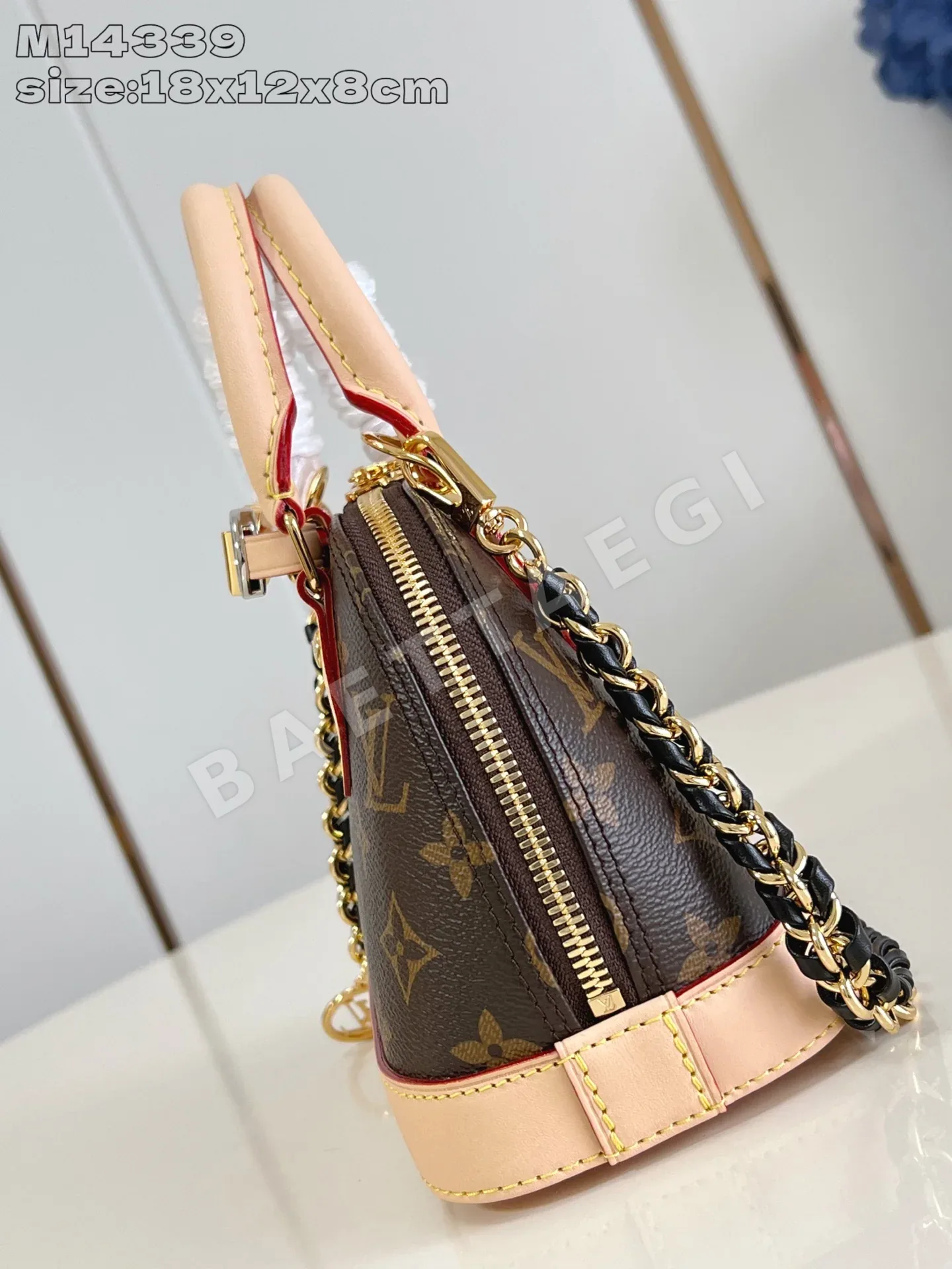 루이비통 M14339 알마 핸드백 나노 미니 모노그램 상세 이미지 4
