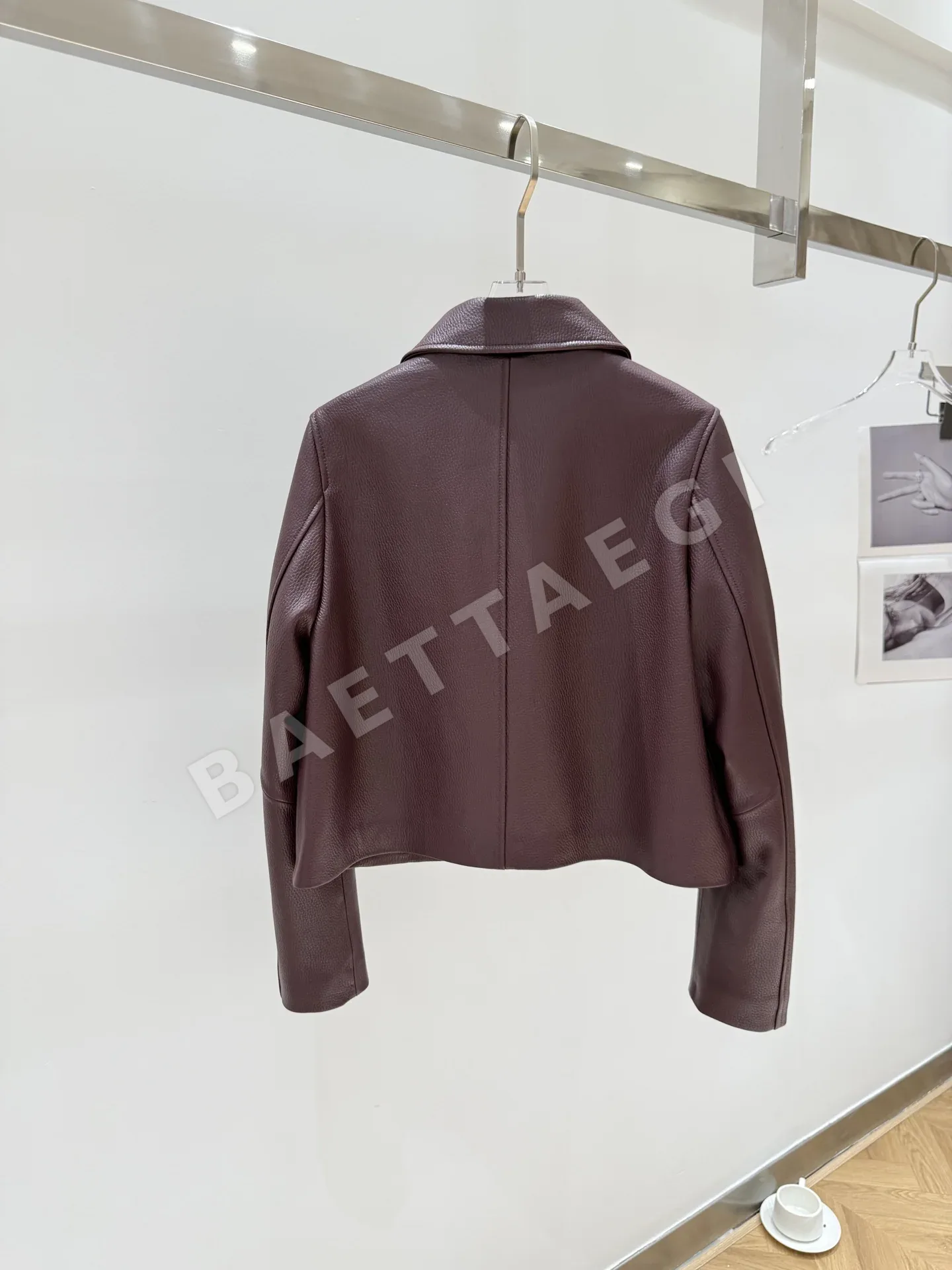 에르메스 라이치 염소가죽 여성 자켓 상세 이미지 8