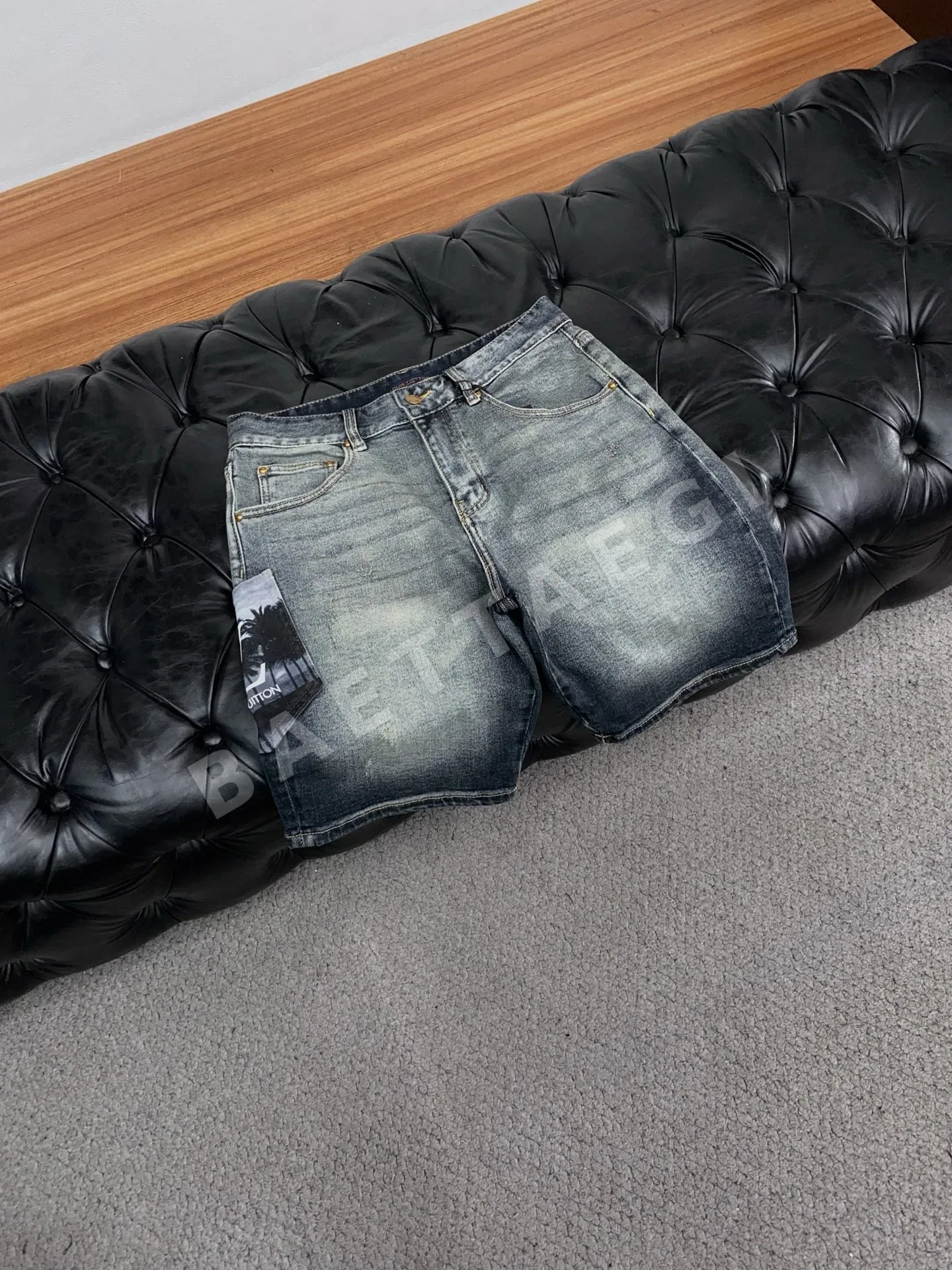 루이비통 데님 남성 반바지 상세 이미지 6