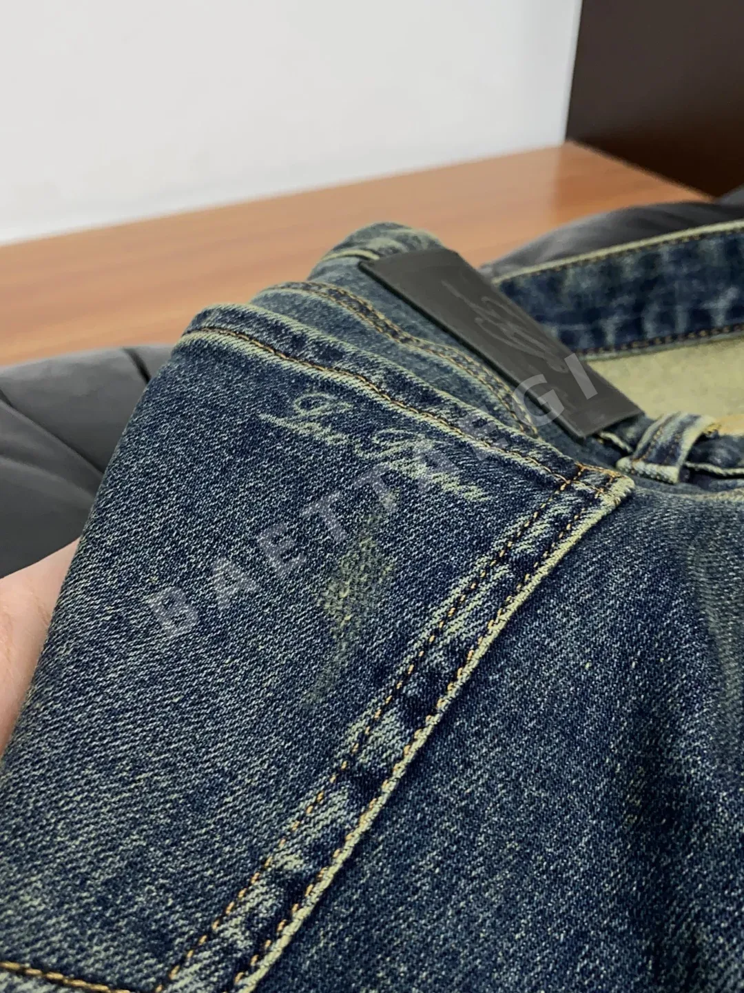 로로피아나 남성 데님 바지 상세 이미지 5