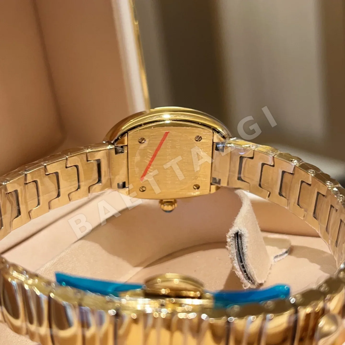 까르띠에 베누아 쿼츠 무브먼트 사파이어 글라스 블루 스틸밴드 레플리카 42894 Cartier 상세 이미지 5