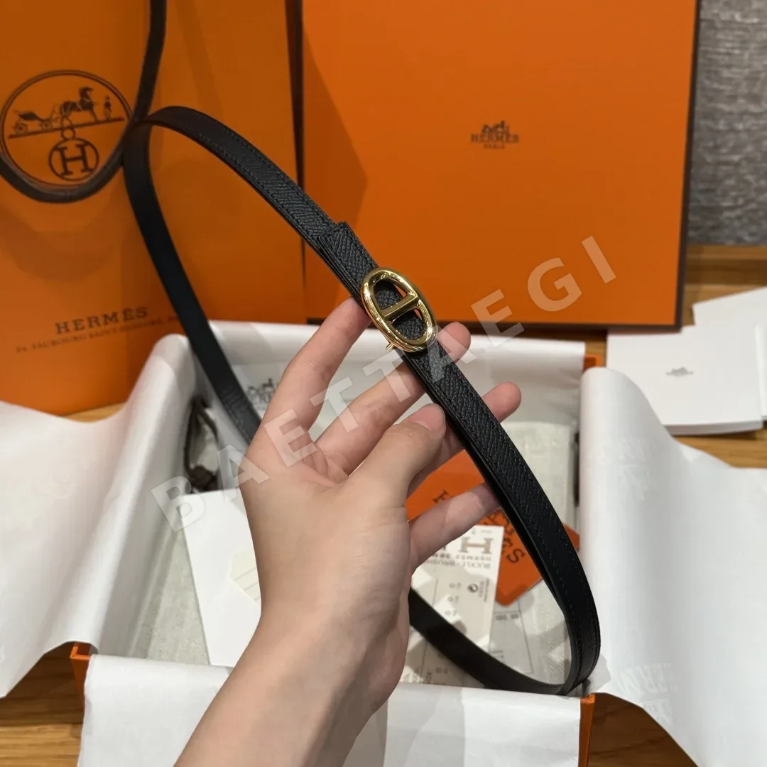 에르메스 H 버클 양면 가죽 벨트 상세 이미지 4