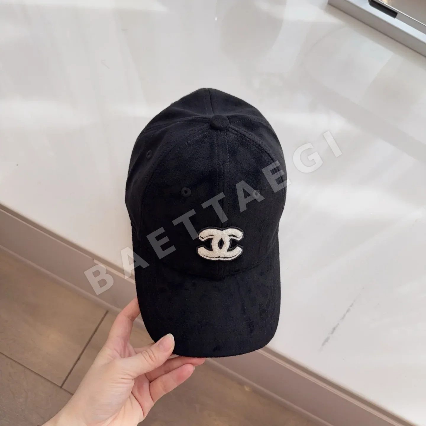 샤넬 벨벳 베이스볼 모자 상세 이미지 2