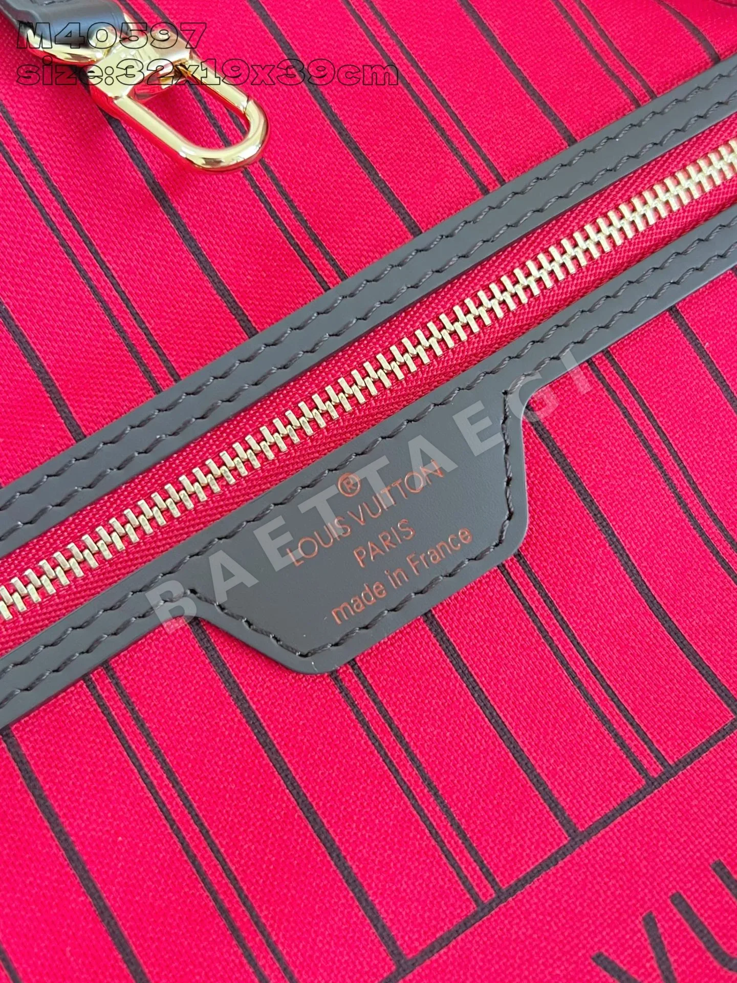루이비통 M40597 네버풀 토트백 라지 다미에 상세 이미지 10
