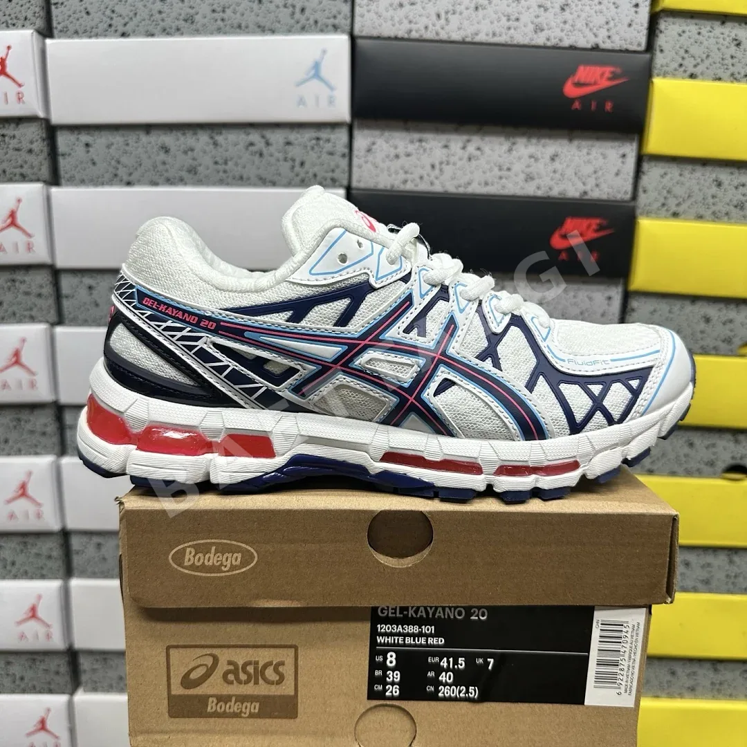 아식스 [KO] 젤 카야노 20 1203A388-101 200435 Asics Gel-Kayano 20 Cream Blue Red