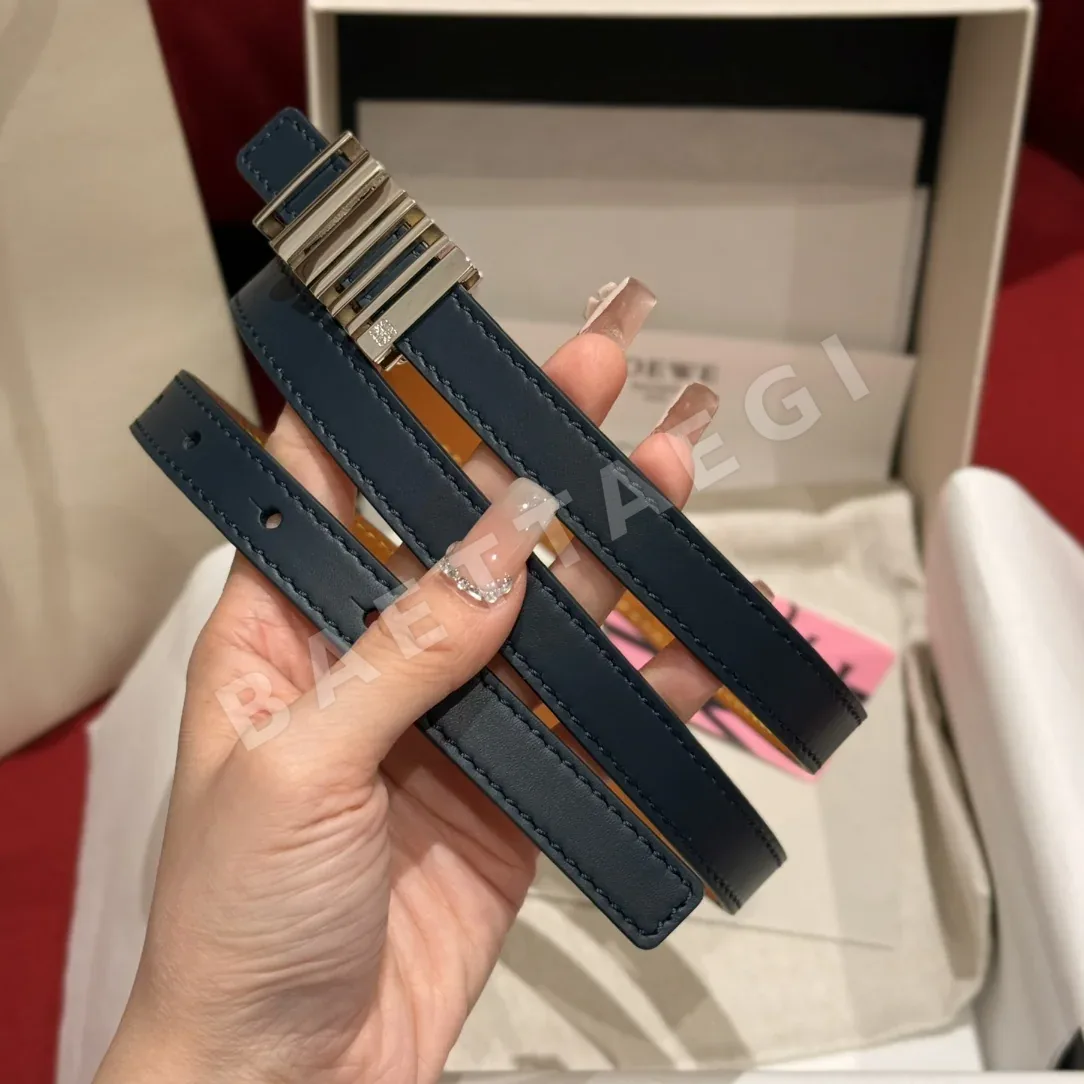 로에베 기하학 버클 소가죽 여성용 벨트 상세 이미지 3