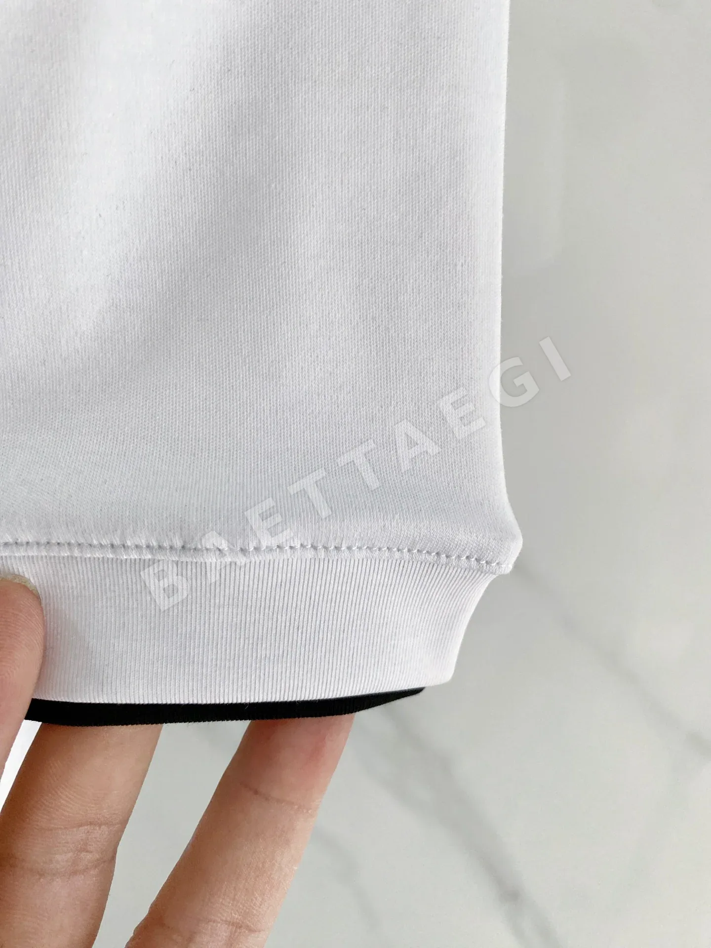 프라다 크루넥 80수 아세테이트 코튼 반팔 셔츠 상세 이미지 6