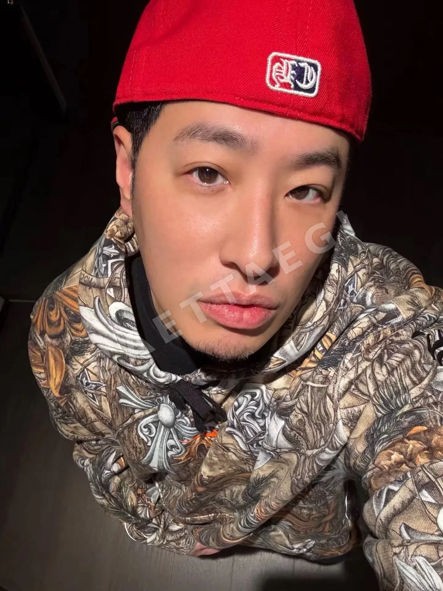 크롬하츠 카모플라주 반사 스트립 남성 후드 상세 이미지 2