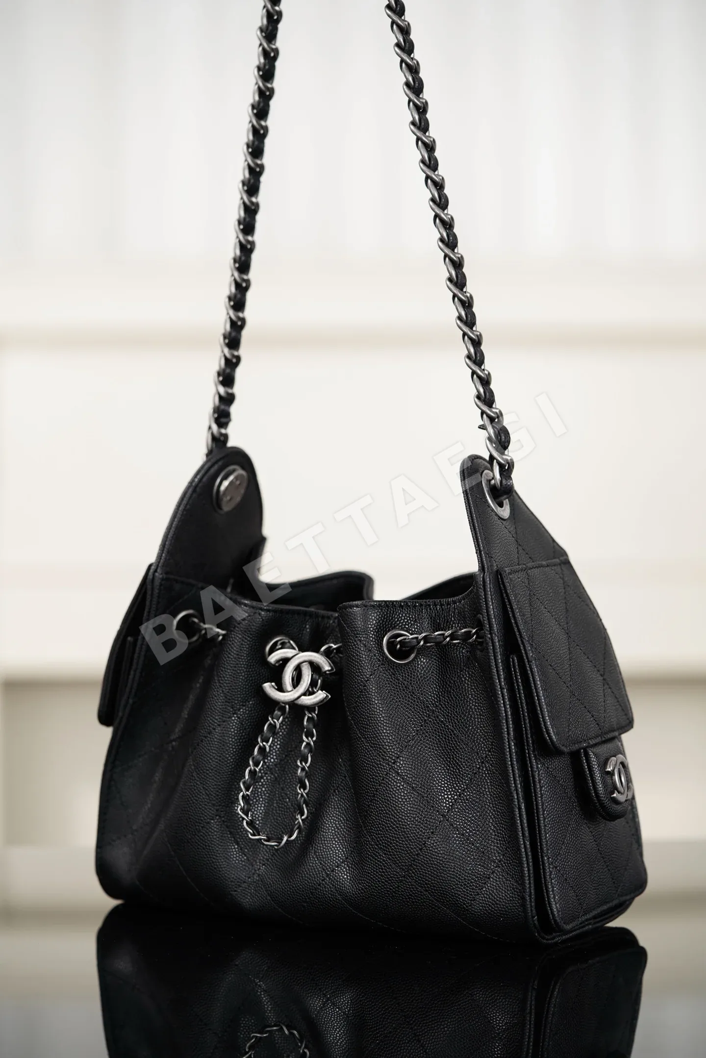 샤넬 25백 미니 블랙 은장 가방 86654 Chanel Bag 상세 이미지 4