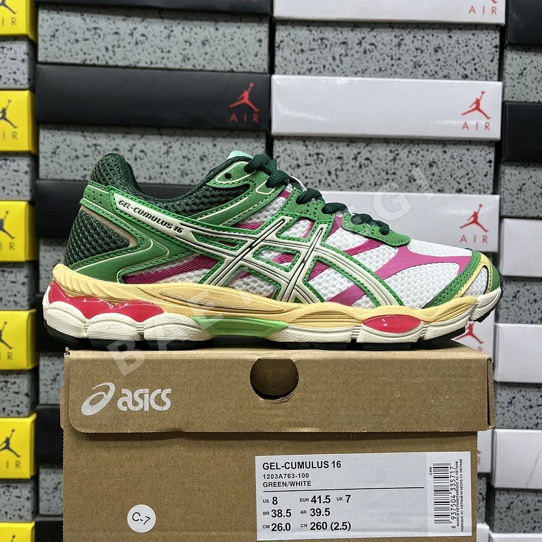 아식스 [WZ] 젤 큐뮬러스 16 1203A763-100 200408 Asics Gel-Cumulus 16 Green Cream Ivory