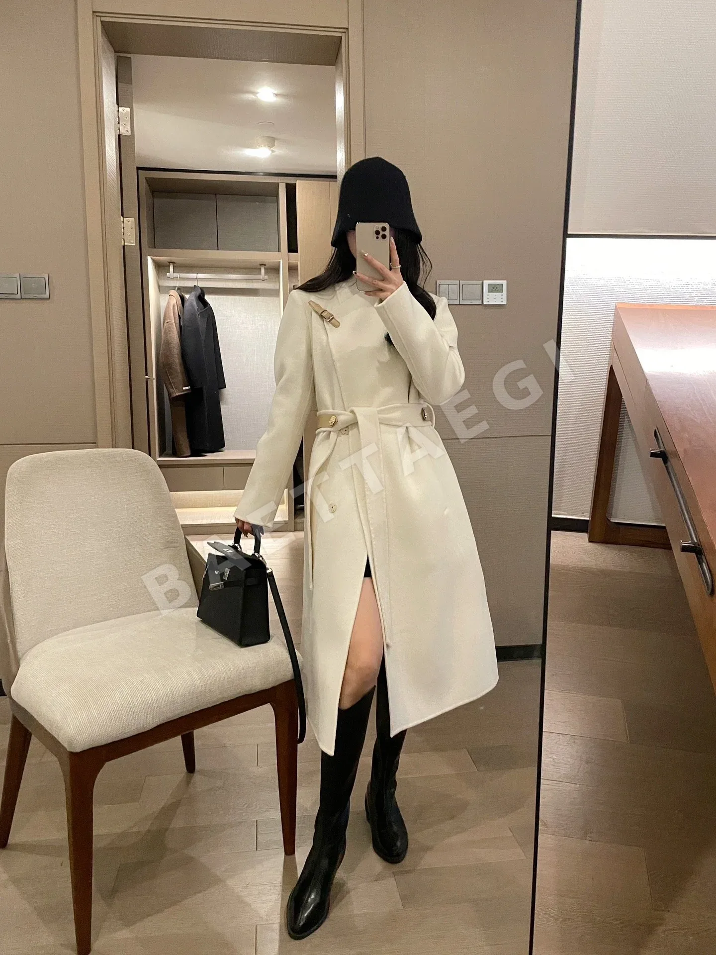 에르메스 캐시미어 양모 여성 자켓 202555