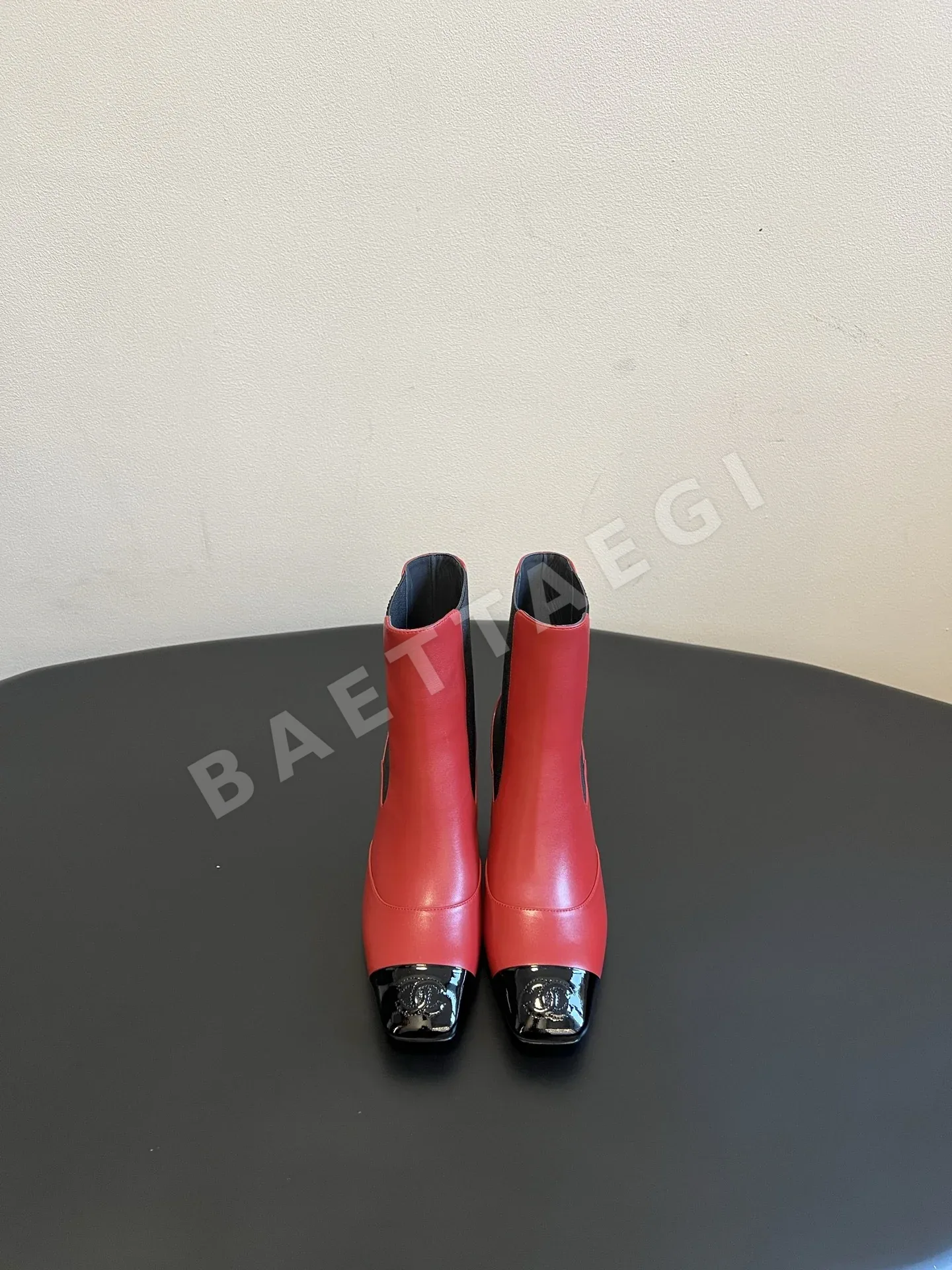 샤넬 부츠 광택 스퀘어토 178903