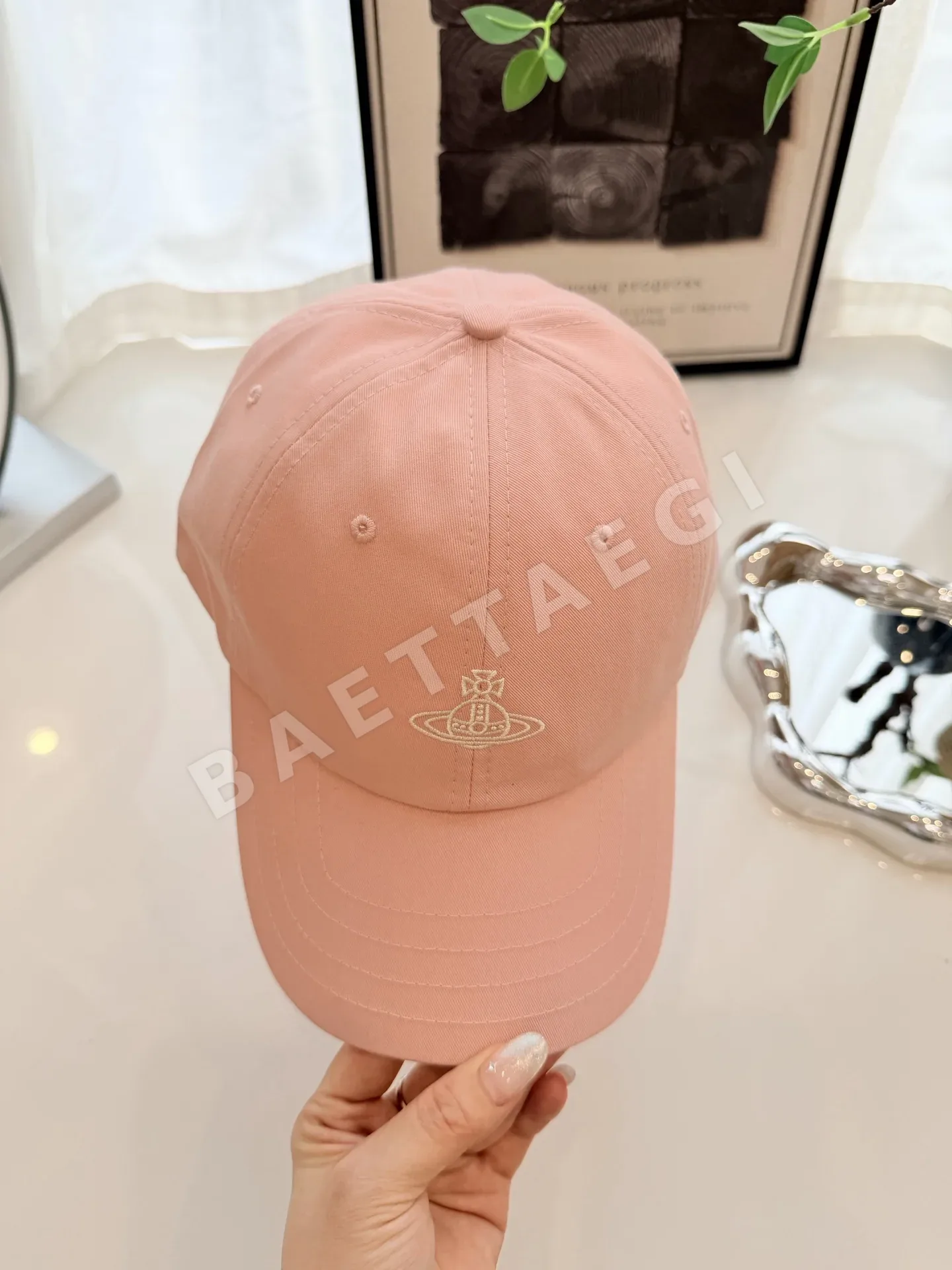 비비안웨스트우드 토성 자수 베이스볼 모자 상세 이미지 4