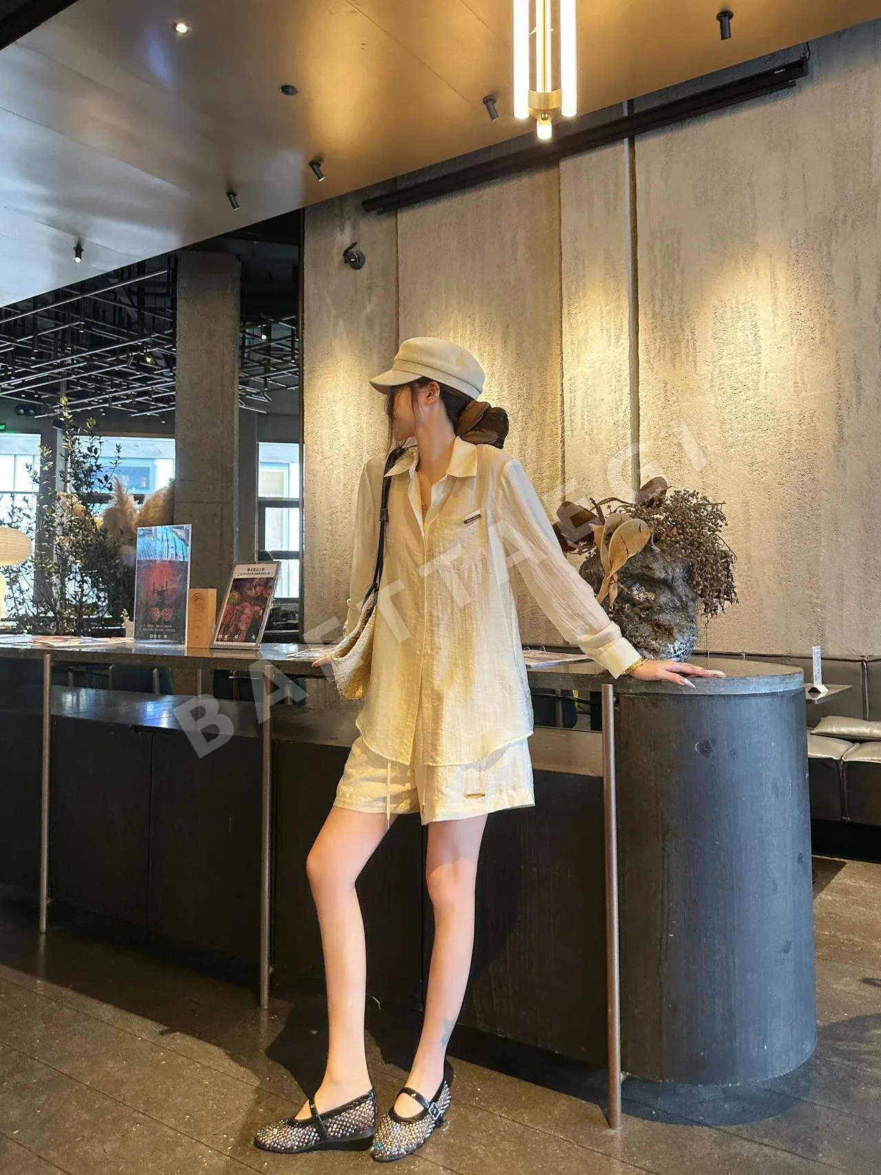미우미우 자외선 차단 셔츠 원피스 세트 상세 이미지 3
