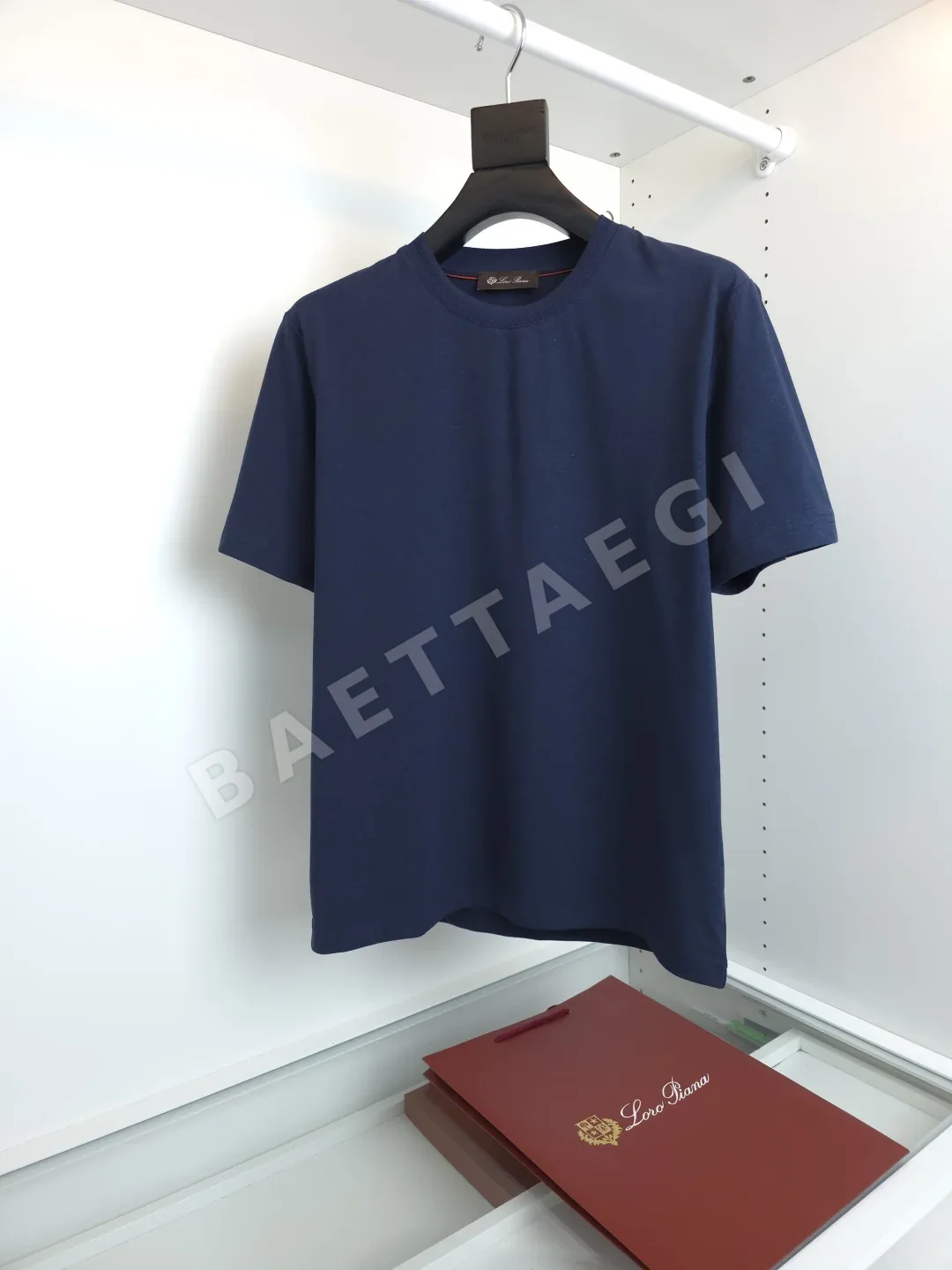 로로피아나 캡슐 컬렉션 린넨 크루넥 티셔츠 23457