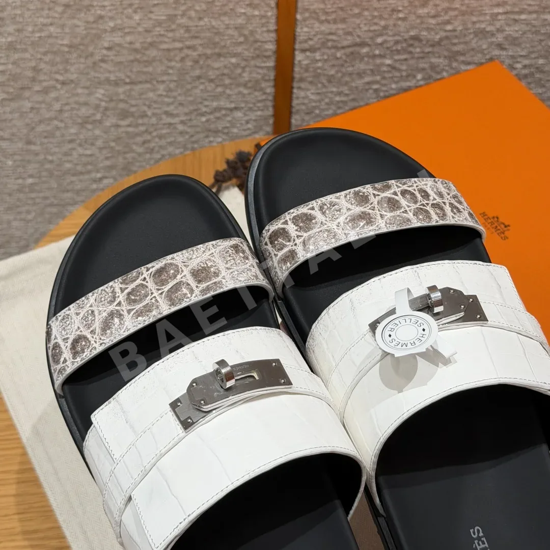 에르메스 잭슨 악어가죽 샌들 상세 이미지 4
