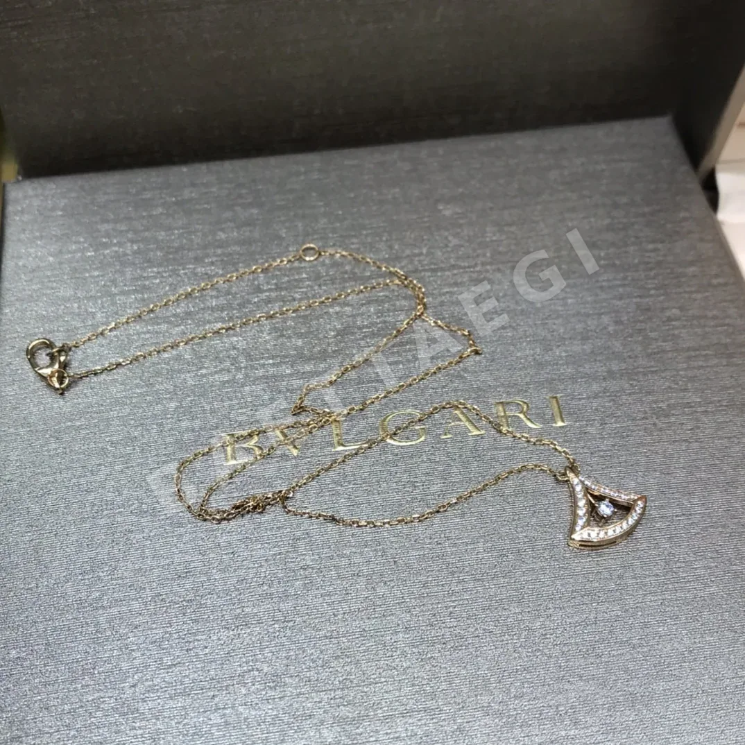 불가리 다이아몬드 오픈워크 부채꼴 목걸이 상세 이미지 7