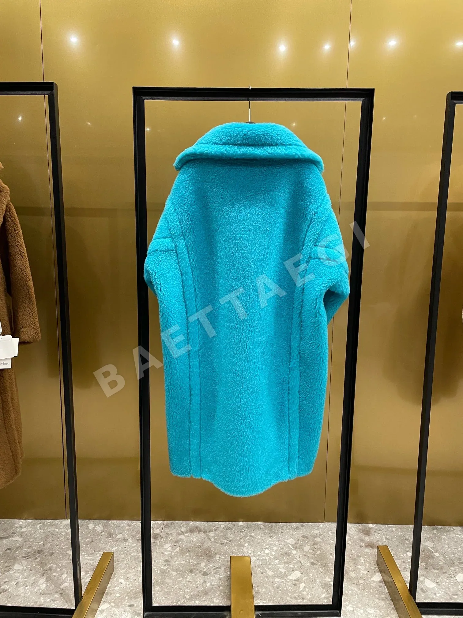 막스마라 테디 베어 터쿼이즈 그린 코트 상세 이미지 2