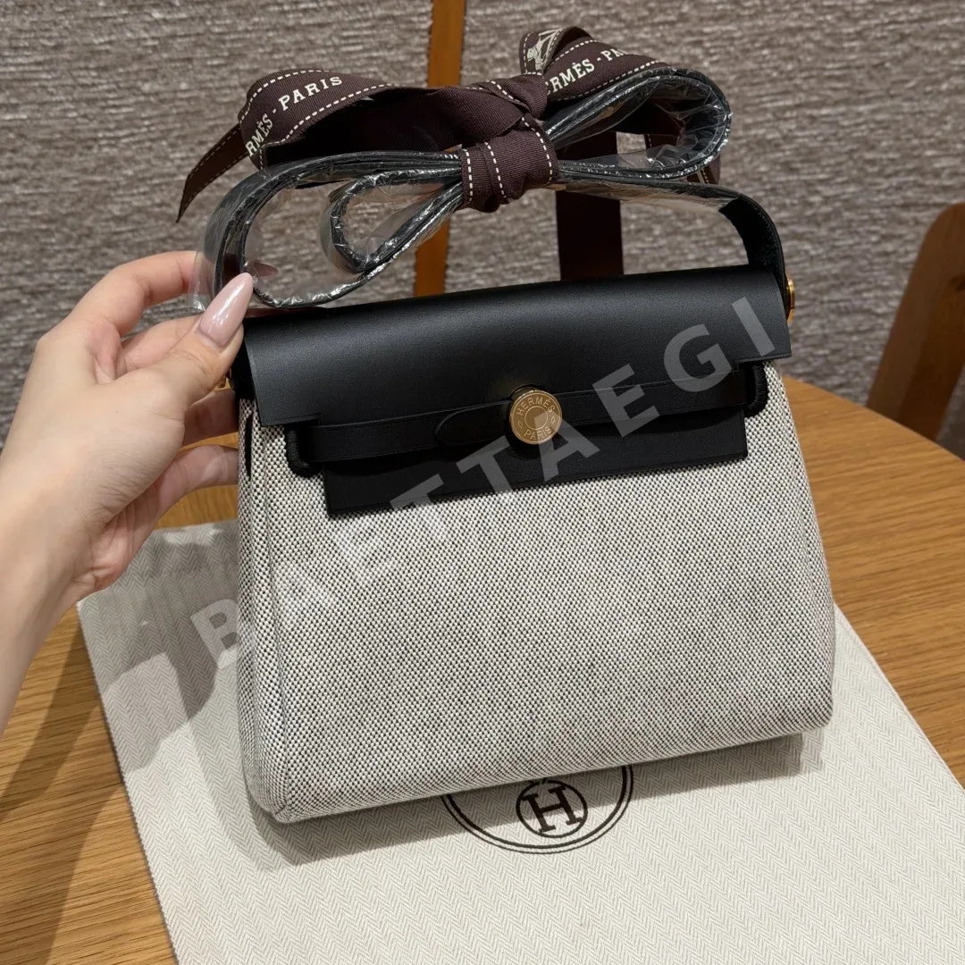 에르메스 하버 미니 캔버스 가방 144620