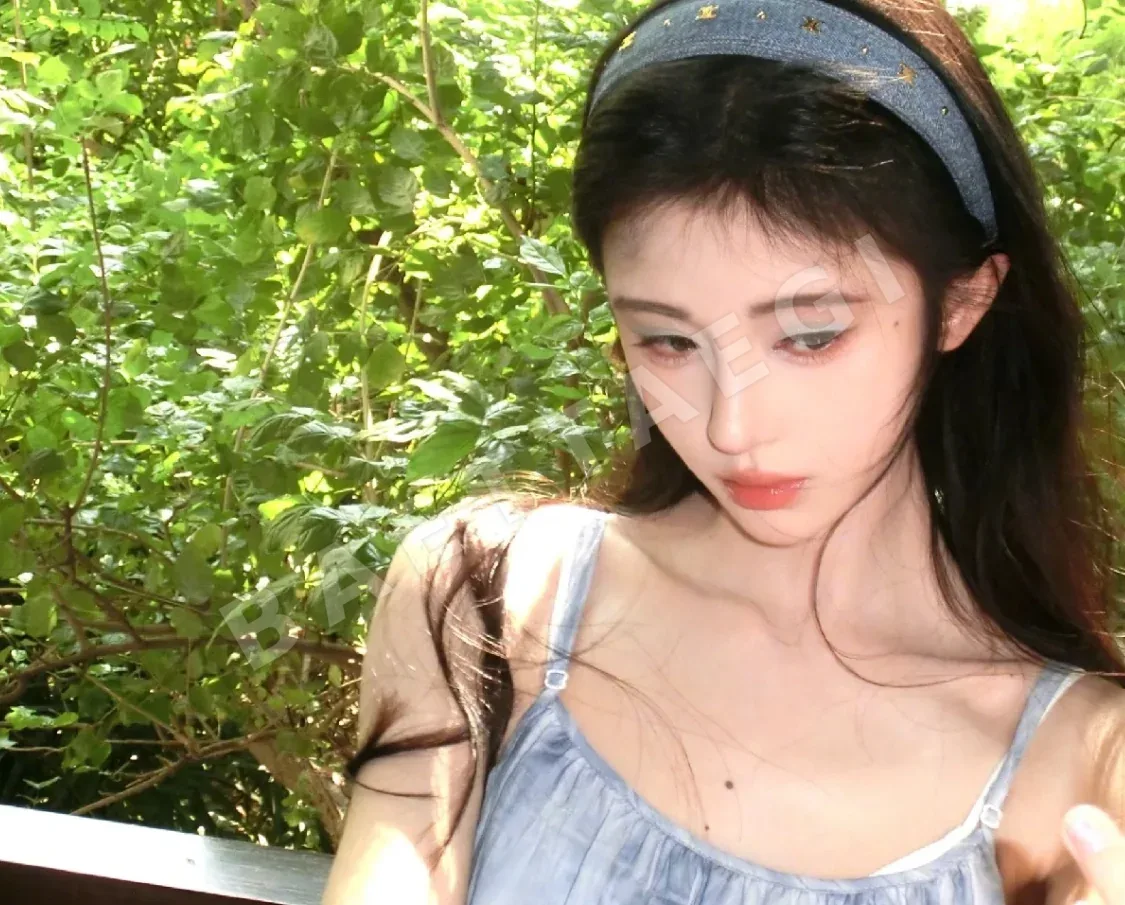 셀린느 골드 개선문 데님 블루 와이드 헤드밴드 상세 이미지 2