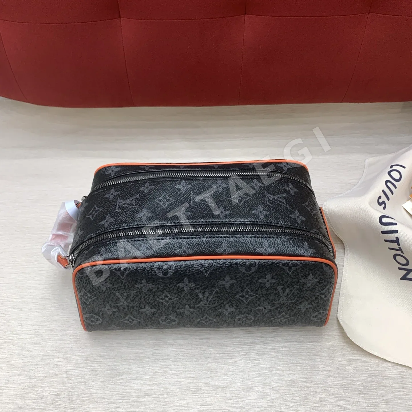 루이비통 L'Original 블랙 플라워 오렌지 필 가방 M15246