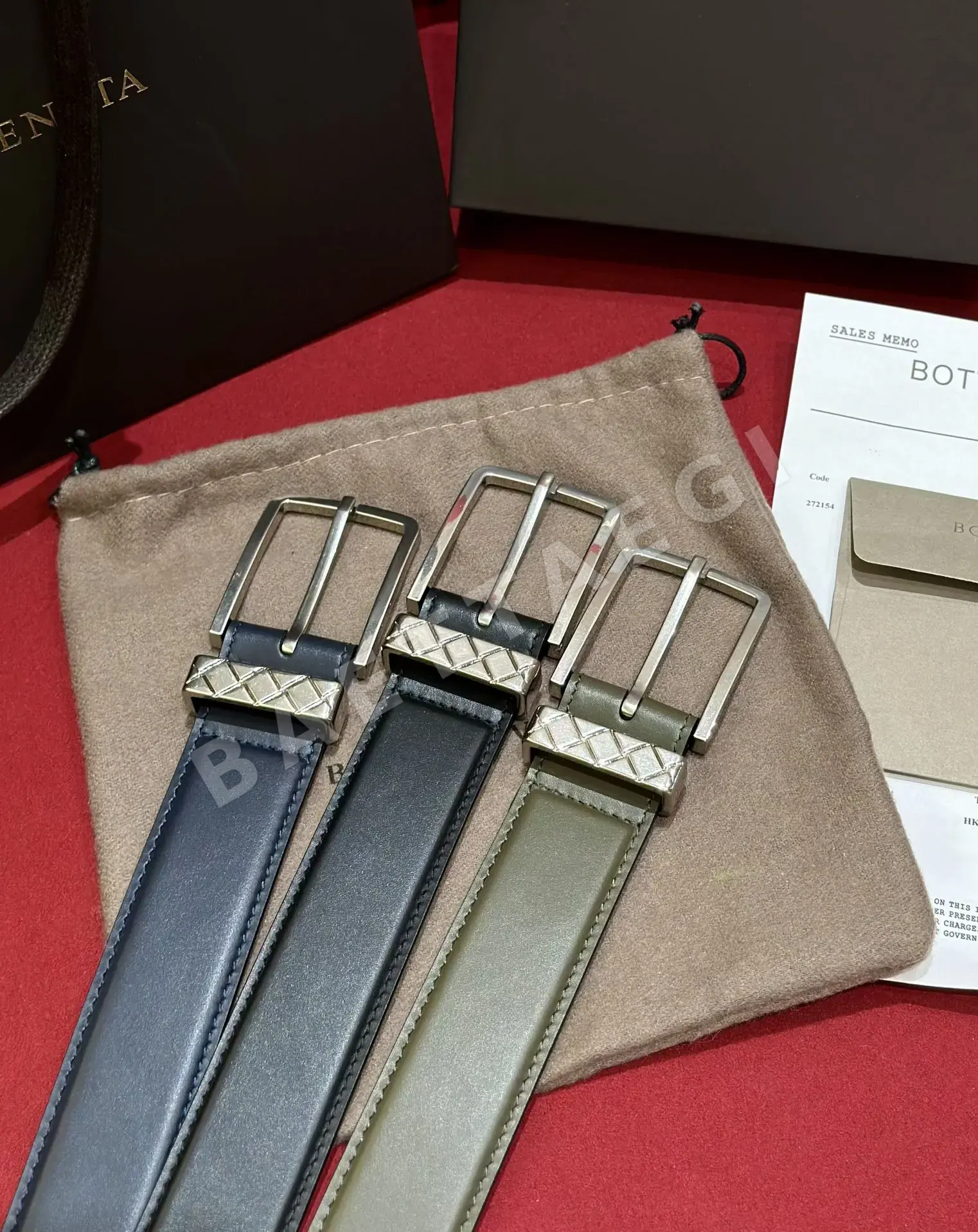보테가베네타 송아지가죽 벨트 상세 이미지 3