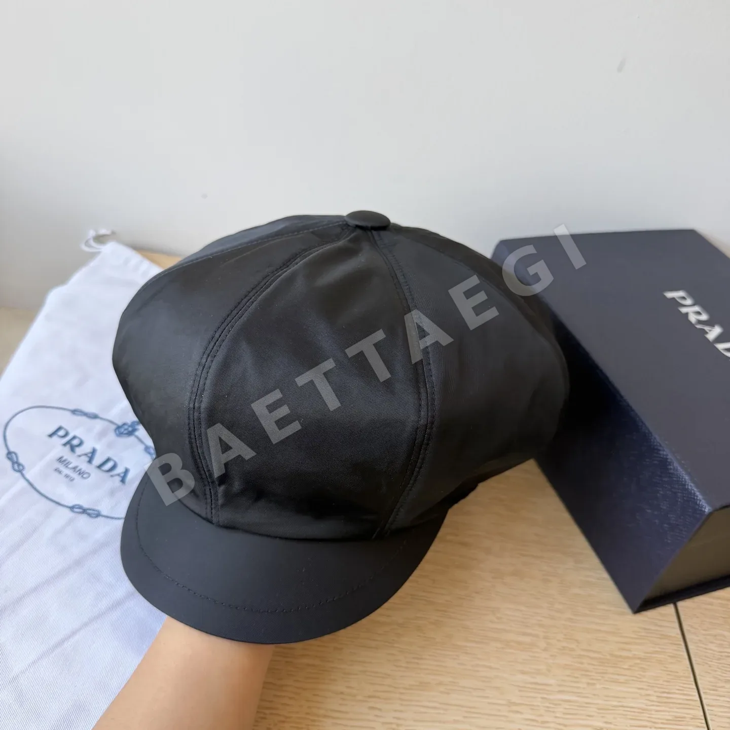프라다 나일론 팔각 베이스볼 모자 상세 이미지 5