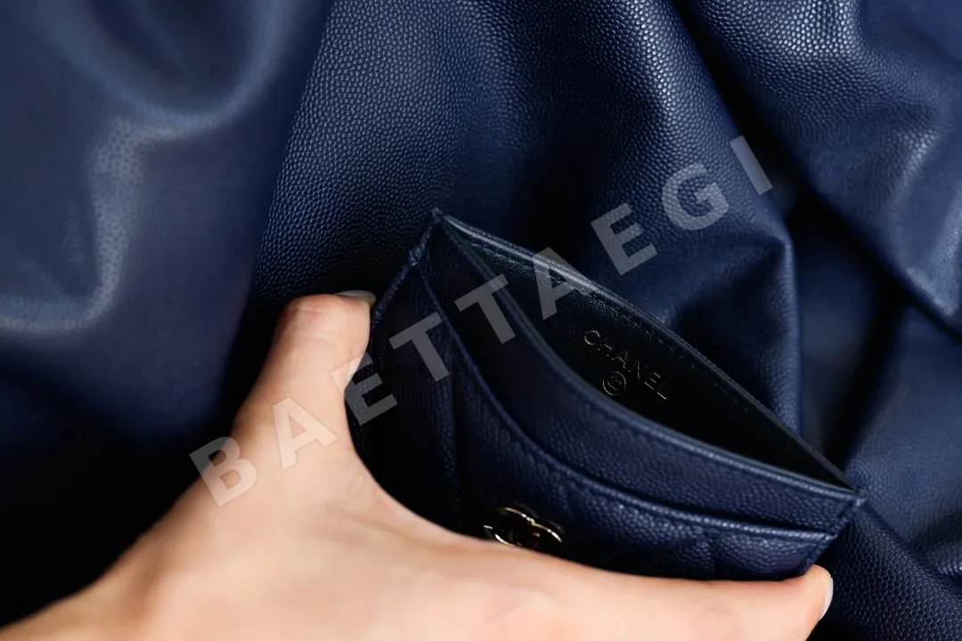 샤넬 22A 카드팩 네이비 블루 지갑 상세 이미지 7