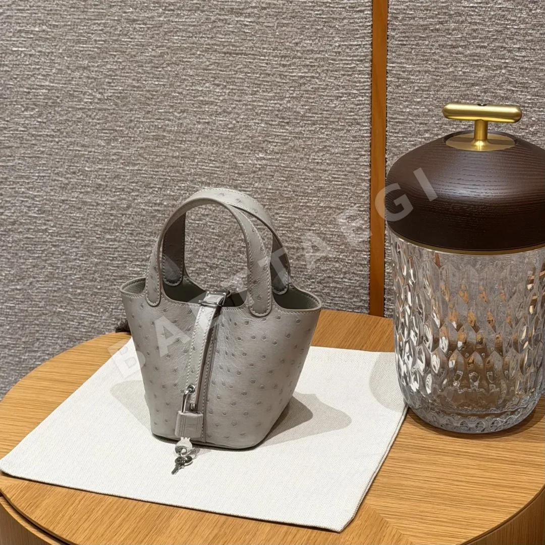 에르메스 피코탄 오스트리치 가죽 미니 토트백 191677