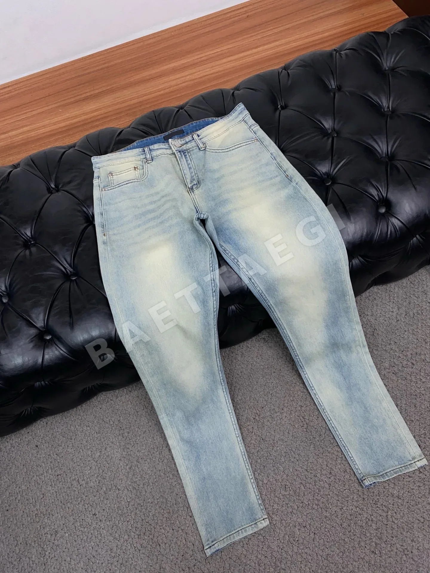 프라다 데님 청바지 남성 바지 상세 이미지 6
