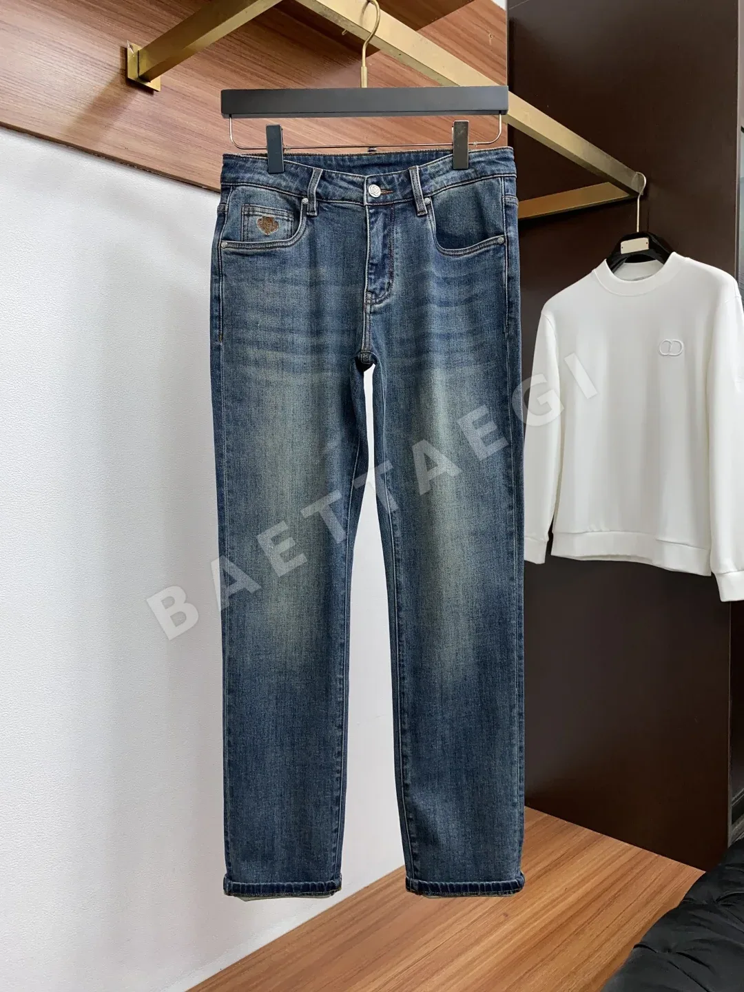 로로피아나 슬림핏 남성 바지 상세 이미지 3