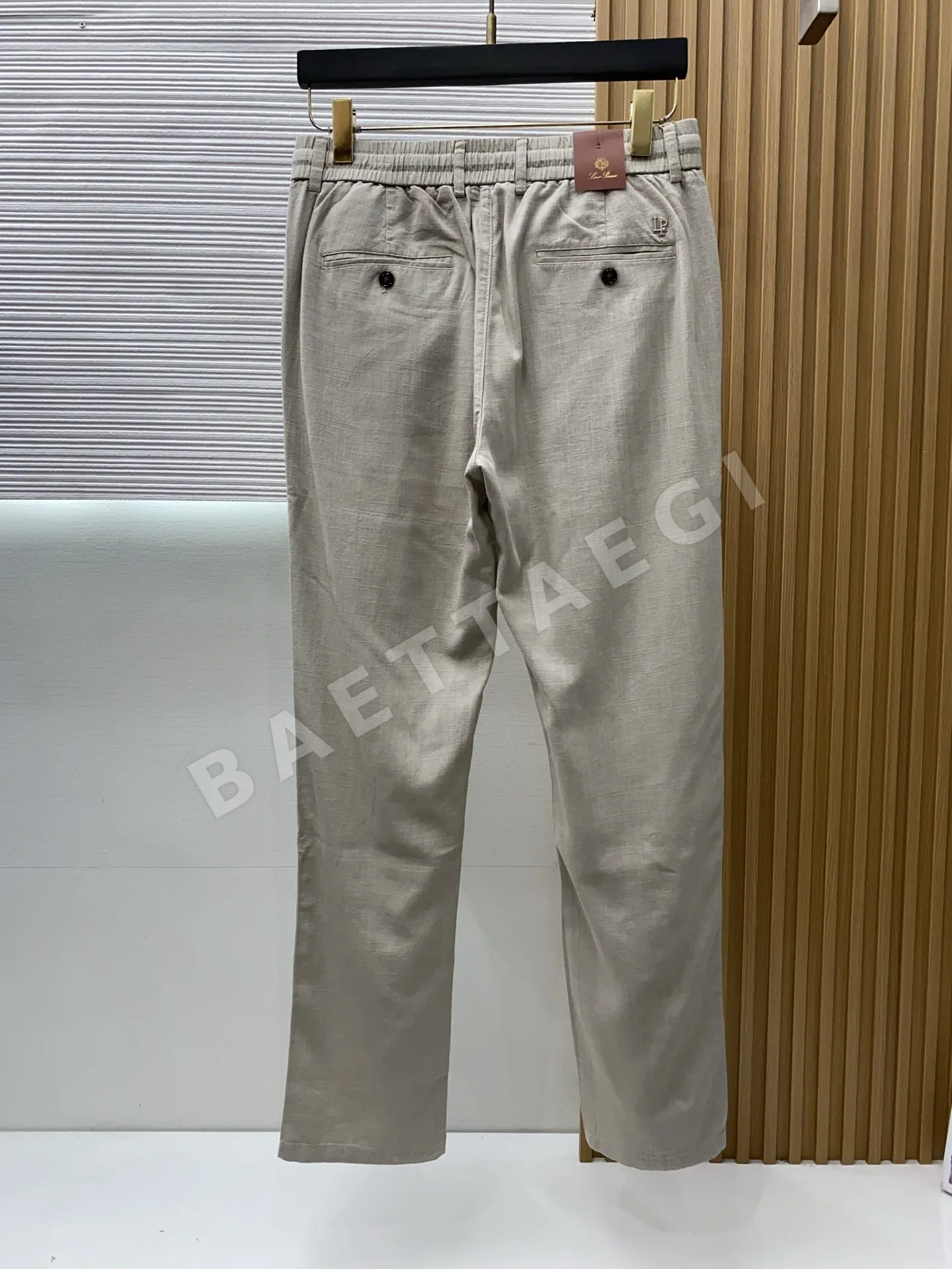 로로피아나 린넨 코튼 혼방 남성 바지 상세 이미지 7
