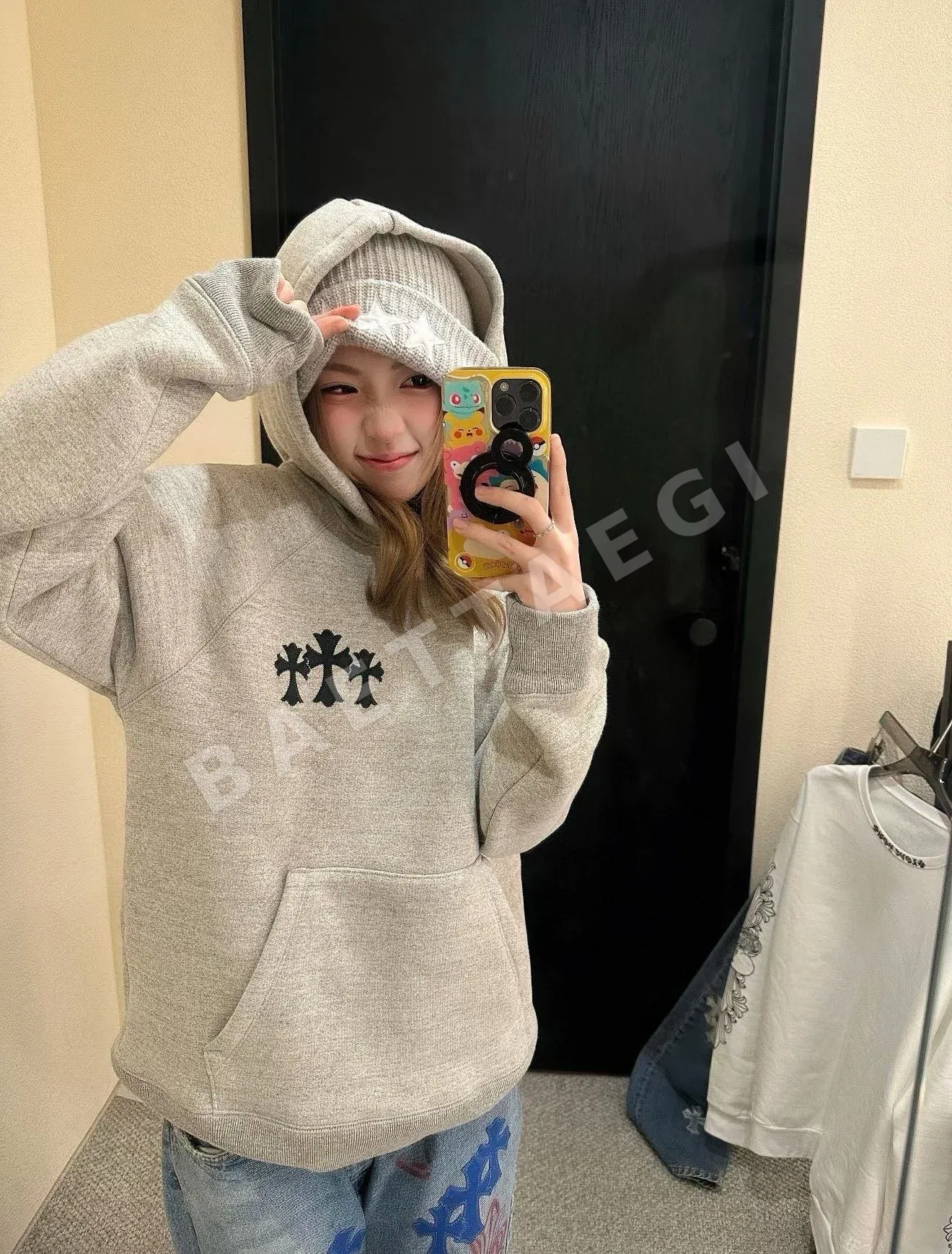 크롬하츠 로고 후드 남성 후드 상세 이미지 8