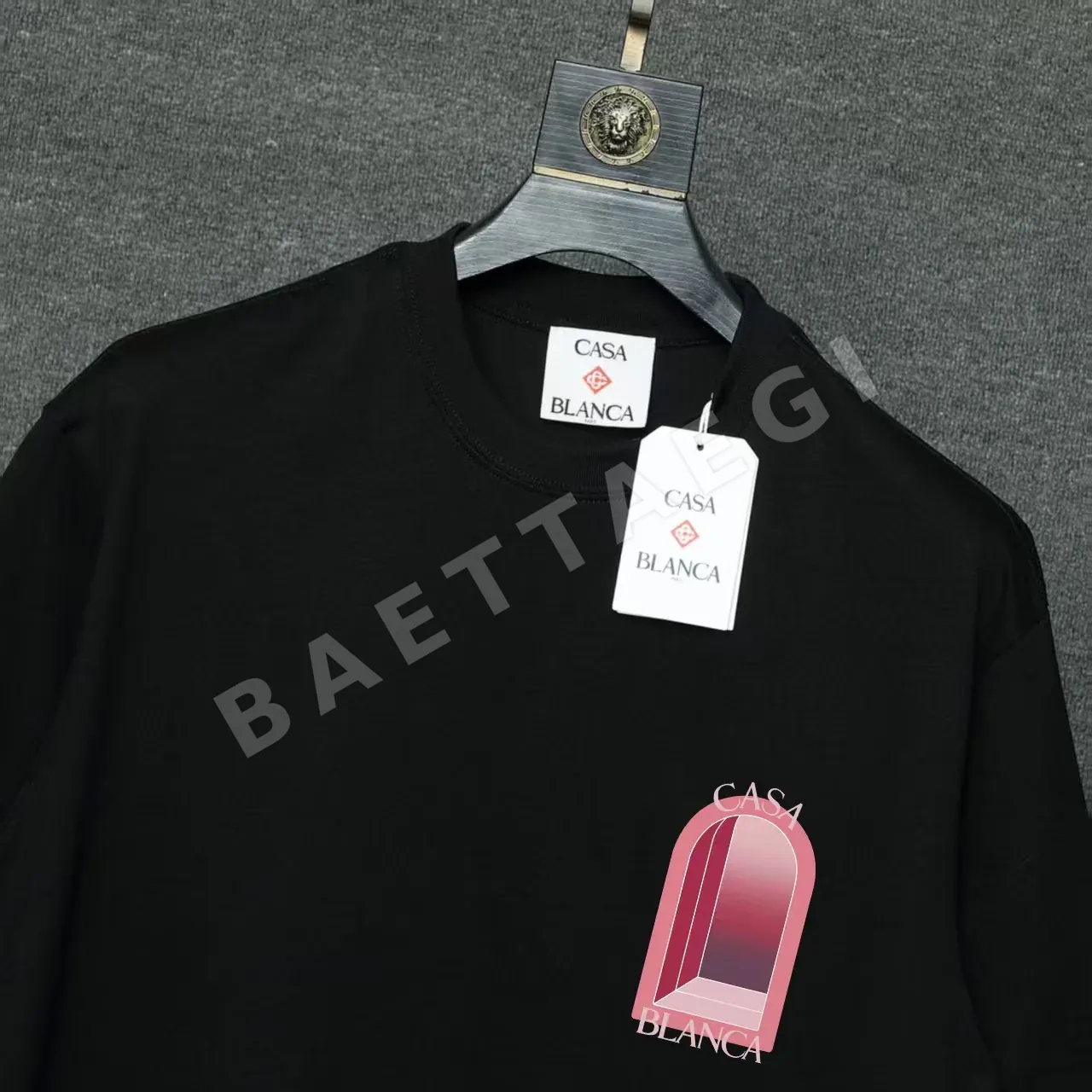 카사블랑카 오리지널 프린트 반팔 티셔츠 상세 이미지 3