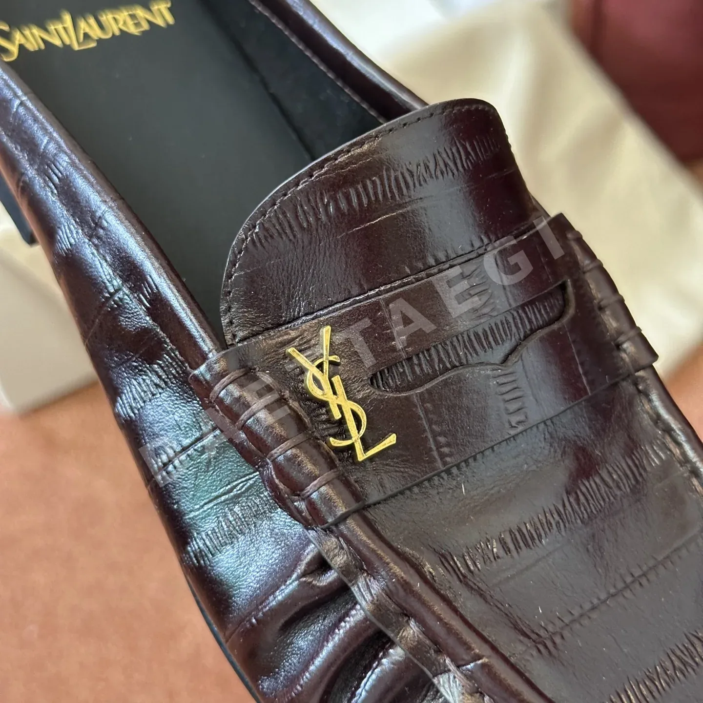 생로랑 YSL 앞코 덮인 뮬 로퍼 상세 이미지 4