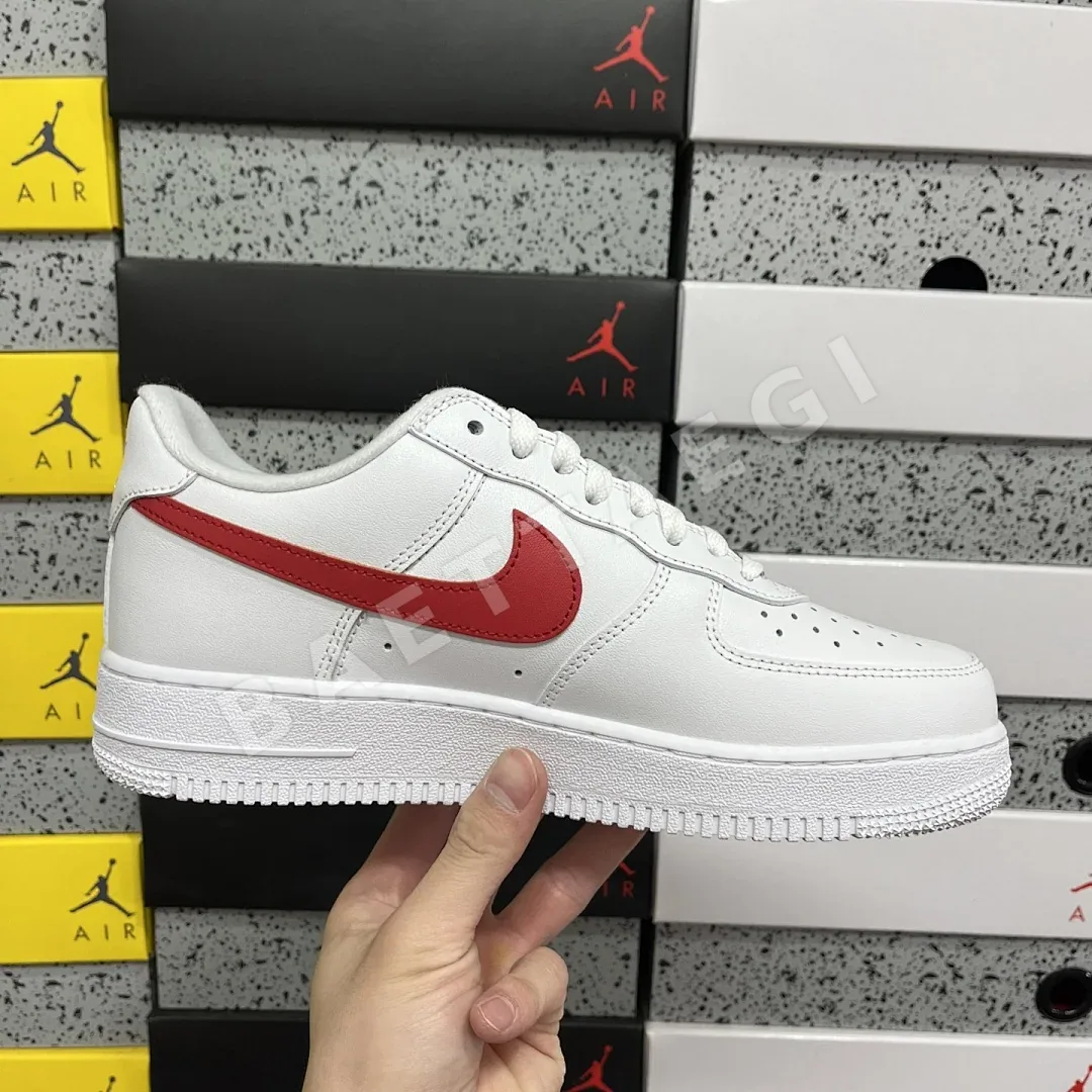 나이키 [G] 에어 포스 1 로우 화이트 레드 CU9225-101 201037 Nike Air Force 1 Low Supreme 상세 이미지 7