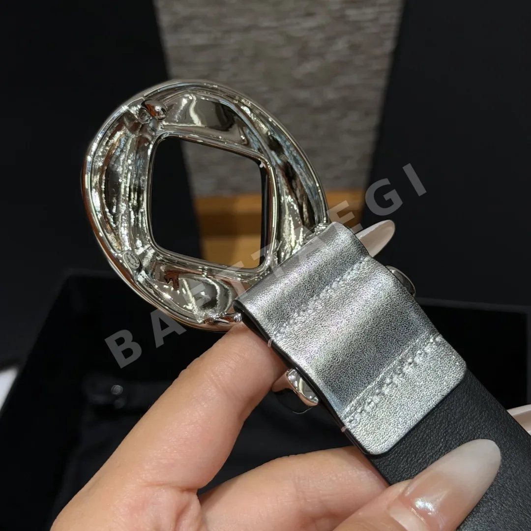 샤넬 가죽 더블 C 로고 벨트 30mm 상세 이미지 6