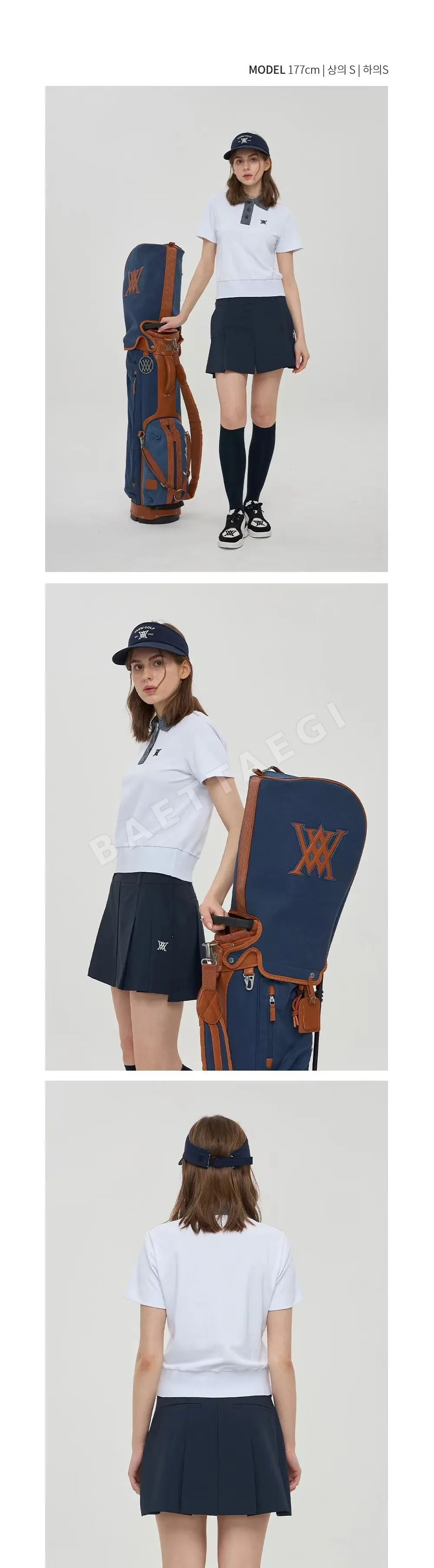 어뉴골프 여성 골프웨어 반팔 티셔츠 153686