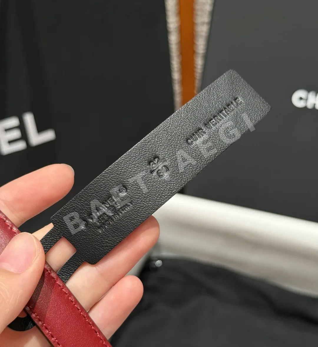 샤넬 더블 C 버클 양면 가죽 벨트 상세 이미지 6