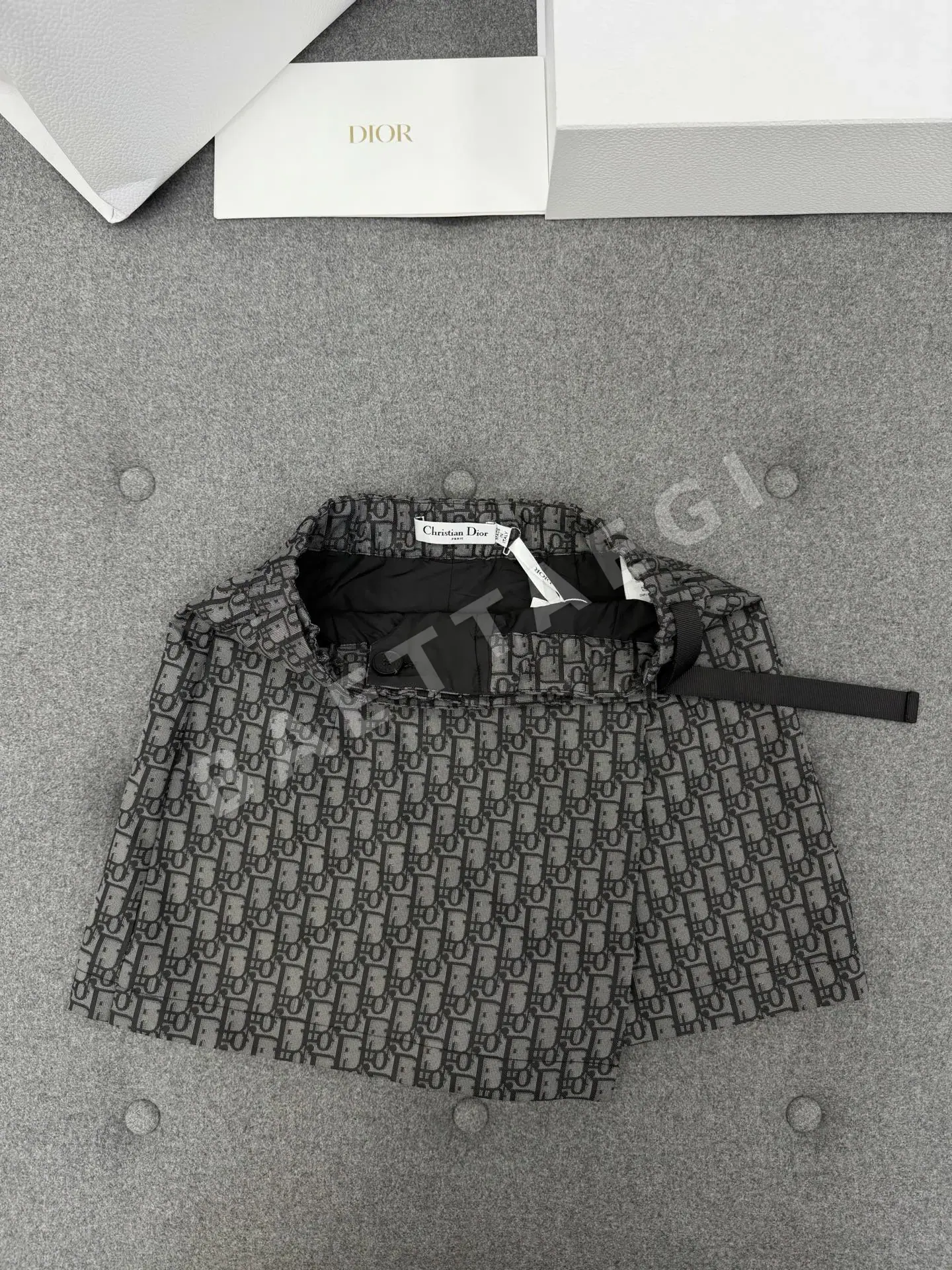 디올 오블리크 모노그램 큐롯 바지 상세 이미지 6