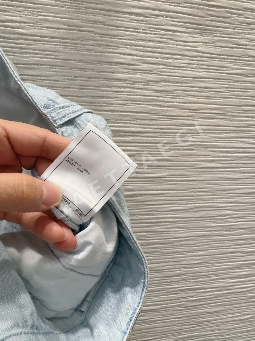 샤넬 데미지 워시드 데님 바지 여성용 상세 이미지 9
