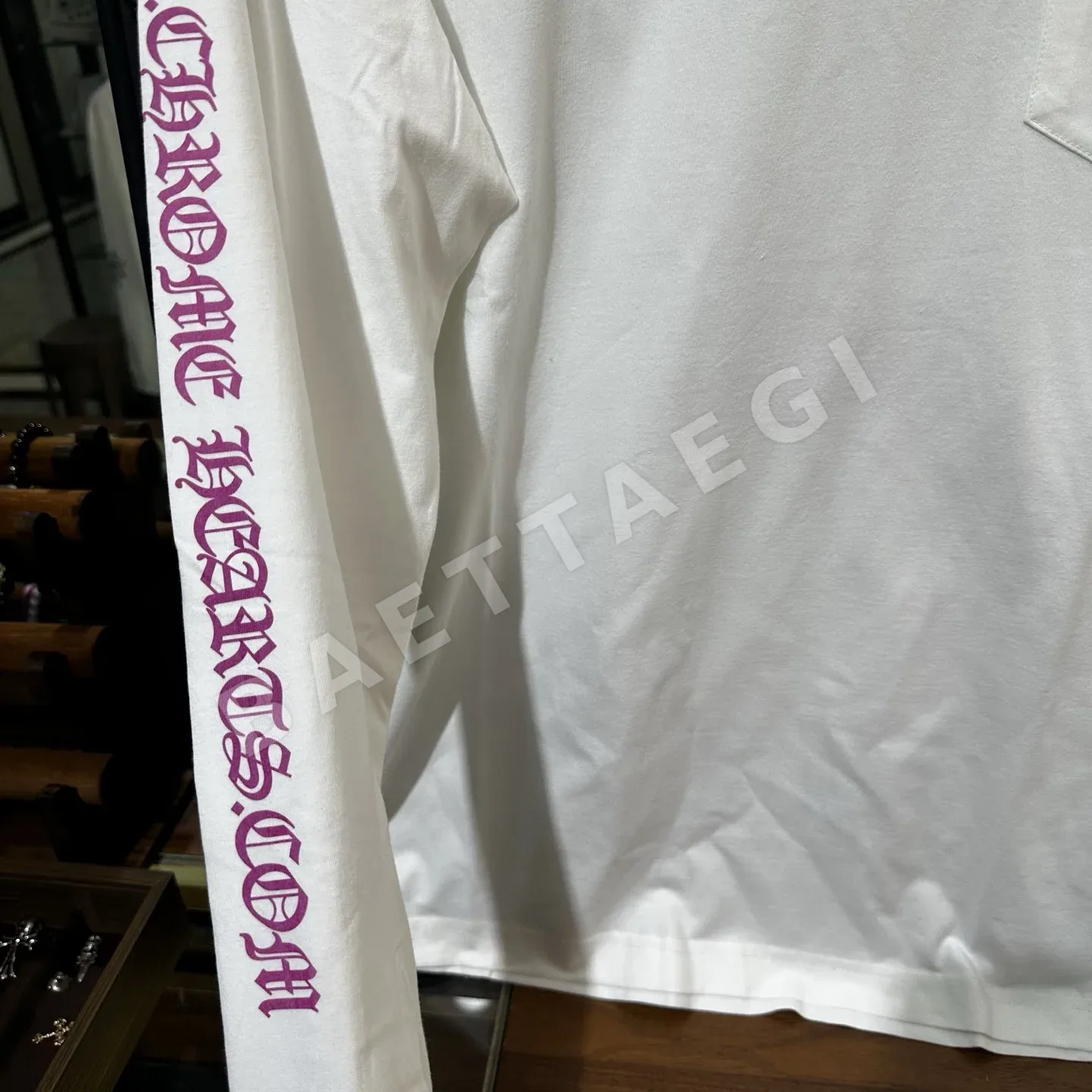 크롬하츠 남성용 긴팔 티셔츠 상세 이미지 4