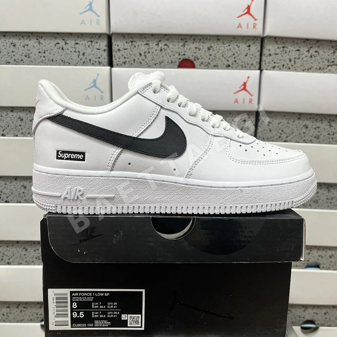 나이키 [MAX] 에어 포스 1 로우 CU9225-102 201087 Nike Air Force 1 Low Supreme White Black