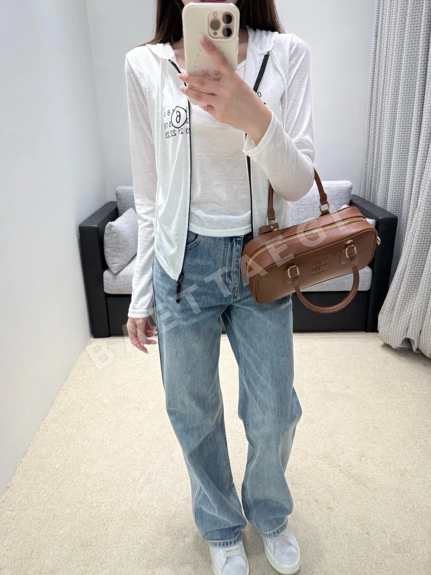 마르지엘라 후드 숏 가디건 상세 이미지 2