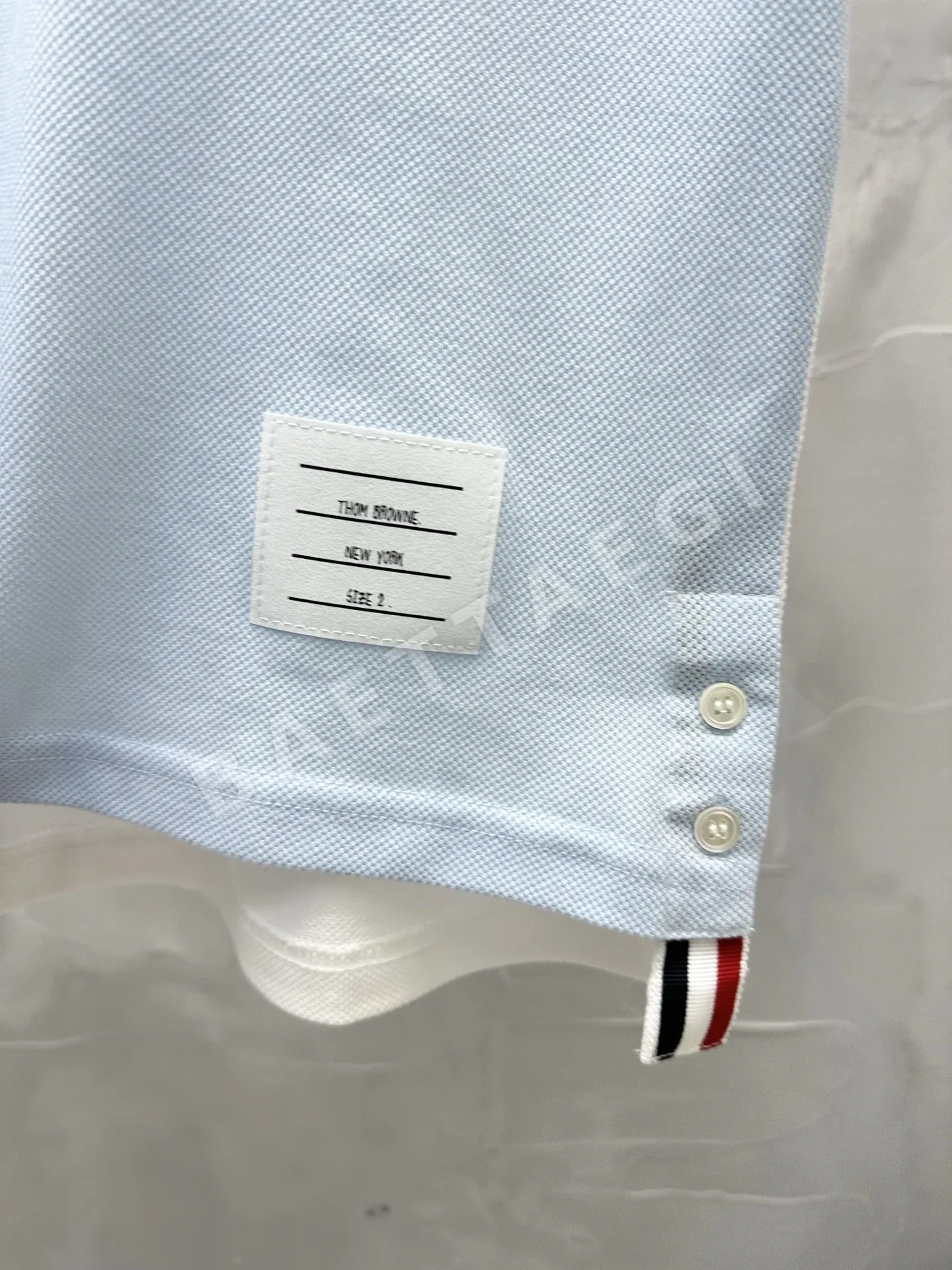 톰브라운 컬러 블록 반팔 폴로셔츠 상세 이미지 6