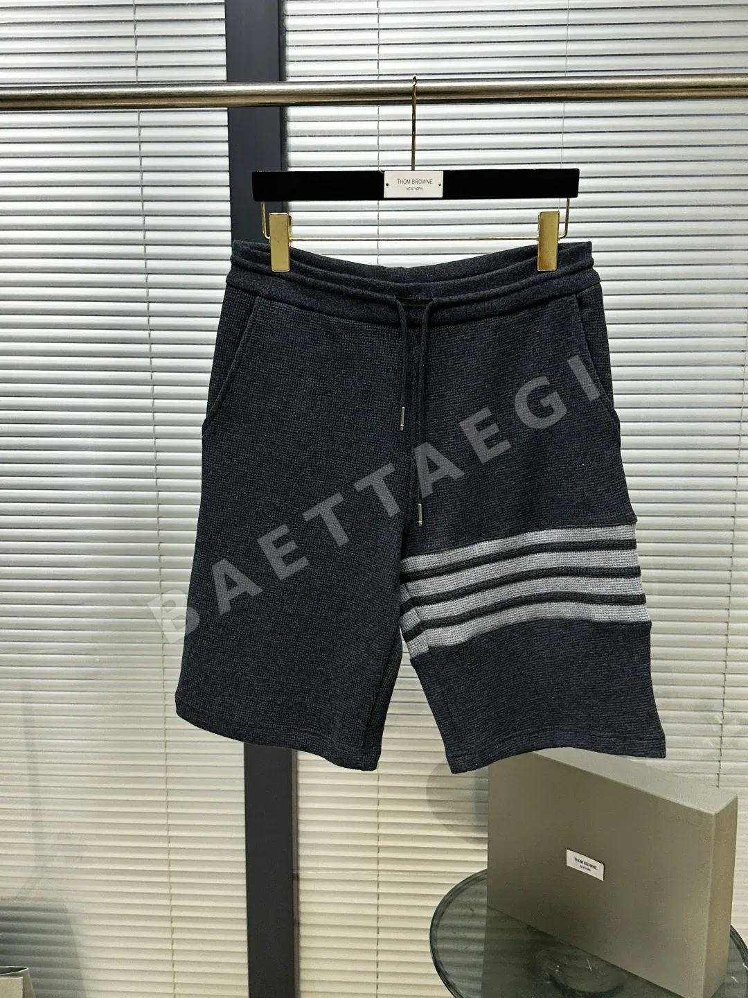 톰브라운 면 와플 남성 반바지 126246